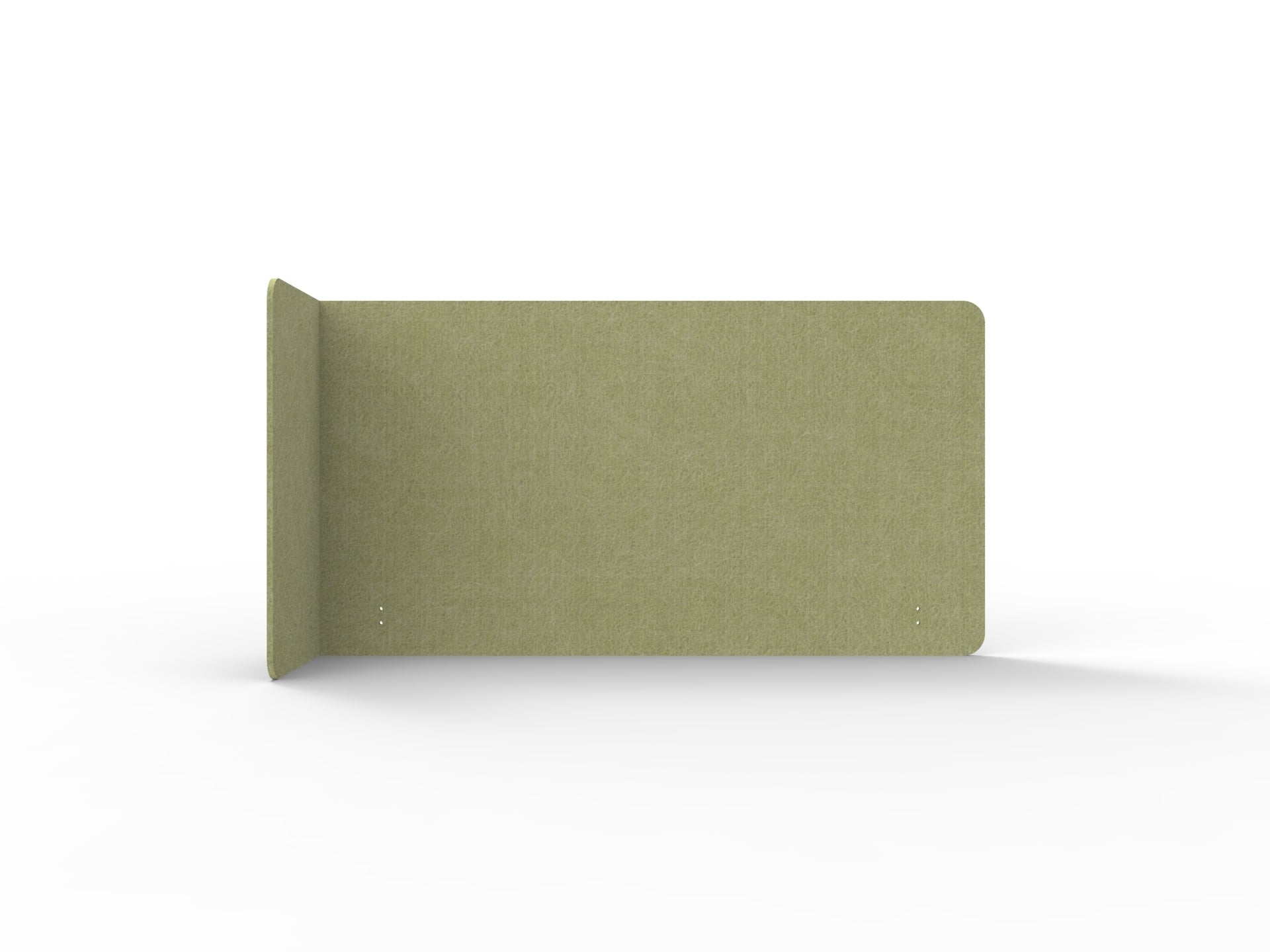 Acouline Single End Wrap Screen - 90 Deg. Cut Left Hand Return 1900mm W x 800mm H x 12mm T Fern | Office Furniture Designs