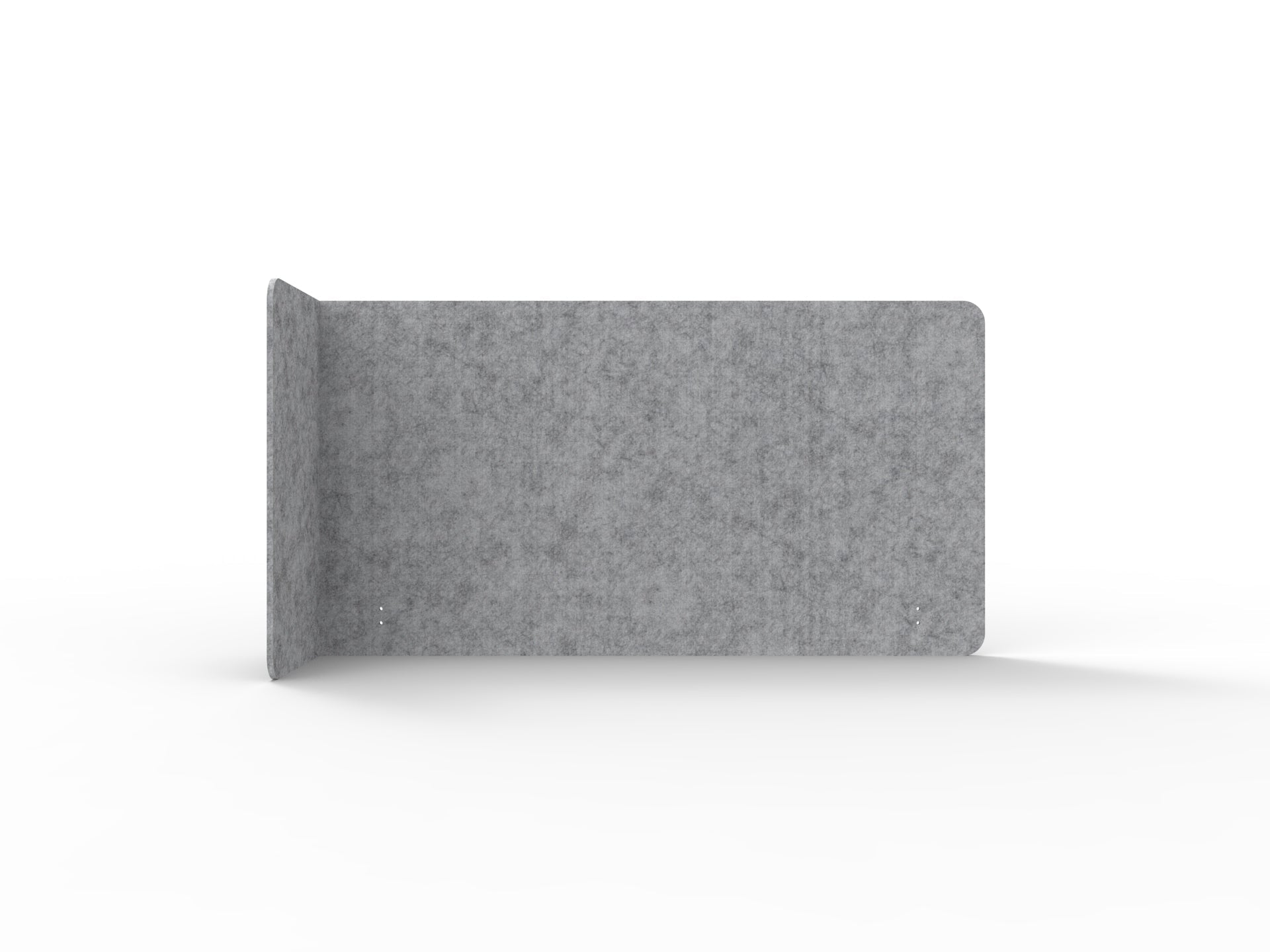 Acouline Single End Wrap Screen - 90 Deg. Cut Left Hand Return 1900mm W x 800mm H x 12mm T Flint | Office Furniture Designs
