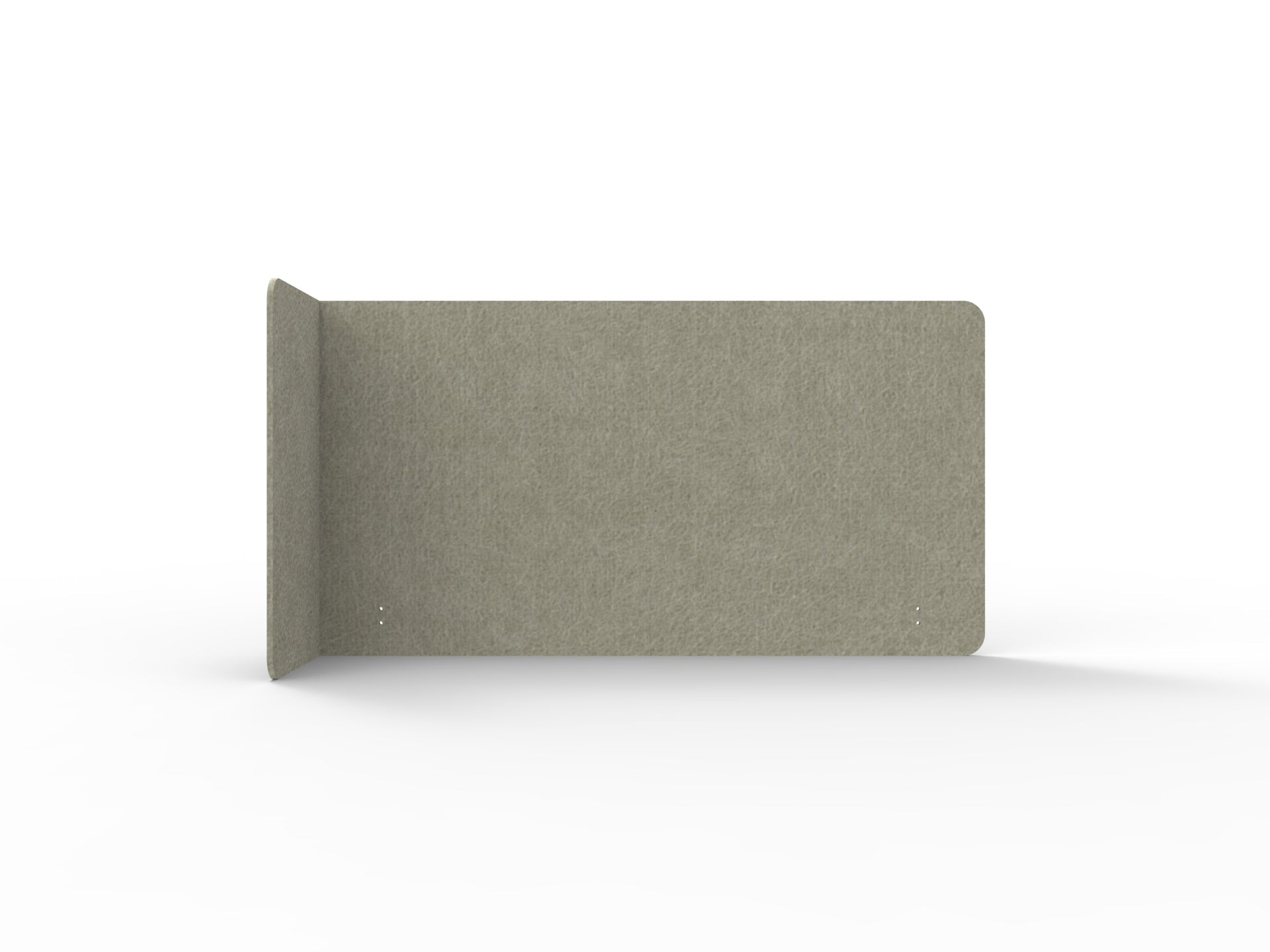 Acouline Single End Wrap Screen - 90 Deg. Cut Left Hand Return 1900mm W x 800mm H x 12mm T Moss | Office Furniture Designs