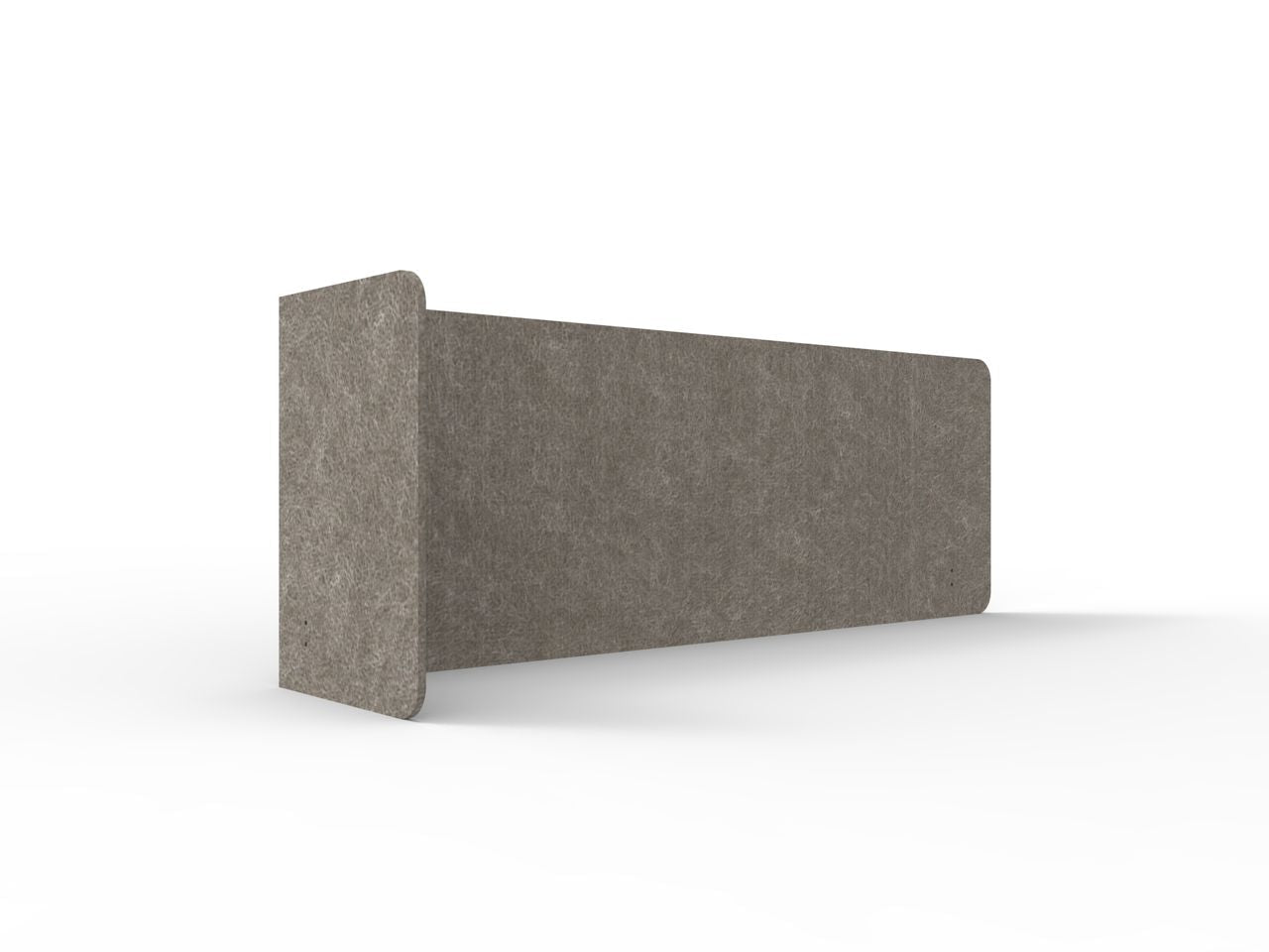 Acouline Single End Wrap Screen - 90 Deg. Cut Left Hand Return 2200mm W x 600mm H x 12mm T Drift | Office Furniture Designs