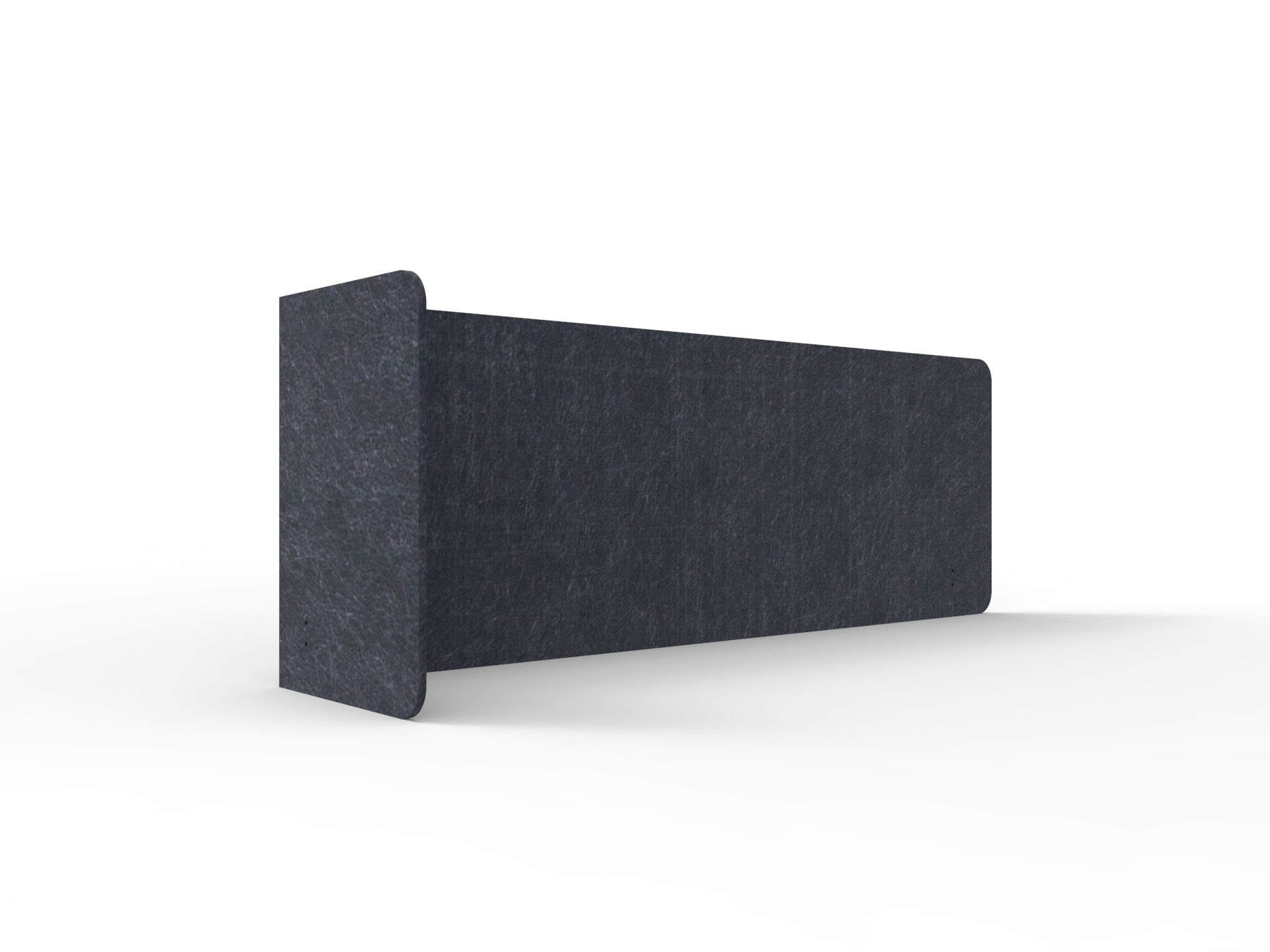 Acouline Single End Wrap Screen - 90 Deg. Cut Left Hand Return 2200mm W x 600mm H x 12mm T Lake | Office Furniture Designs