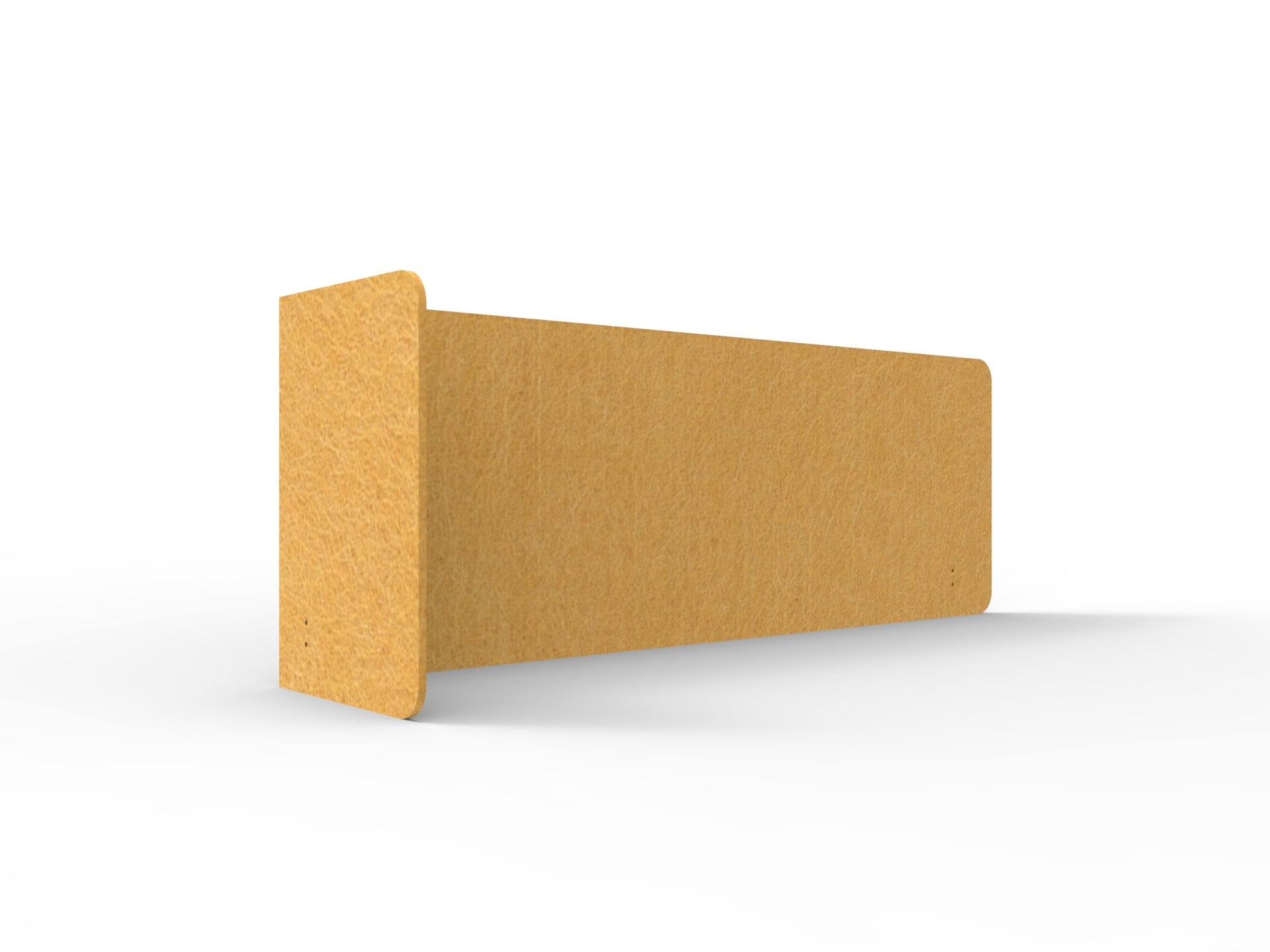 Acouline Single End Wrap Screen - 90 Deg. Cut Left Hand Return 2200mm W x 600mm H x 12mm T Reed | Office Furniture Designs