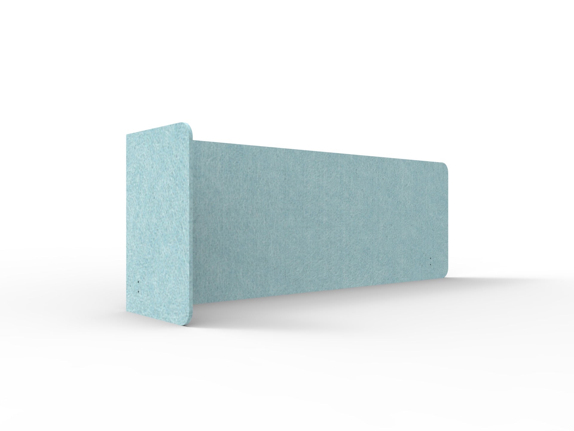 Acouline Single End Wrap Screen - 90 Deg. Cut Left Hand Return 2200mm W x 600mm H x 12mm T Stream | Office Furniture Designs