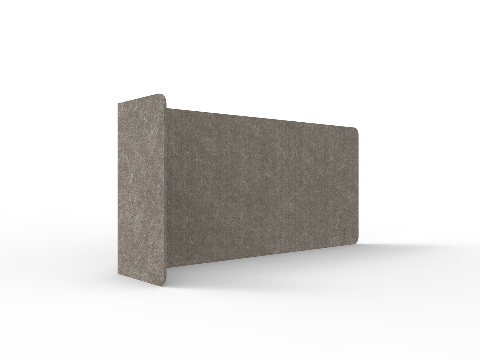 Acouline Single End Wrap Screen - 90 Deg. Cut Left Hand Return 2200mm W x 800mm H x 12mm T Drift | Office Furniture Designs