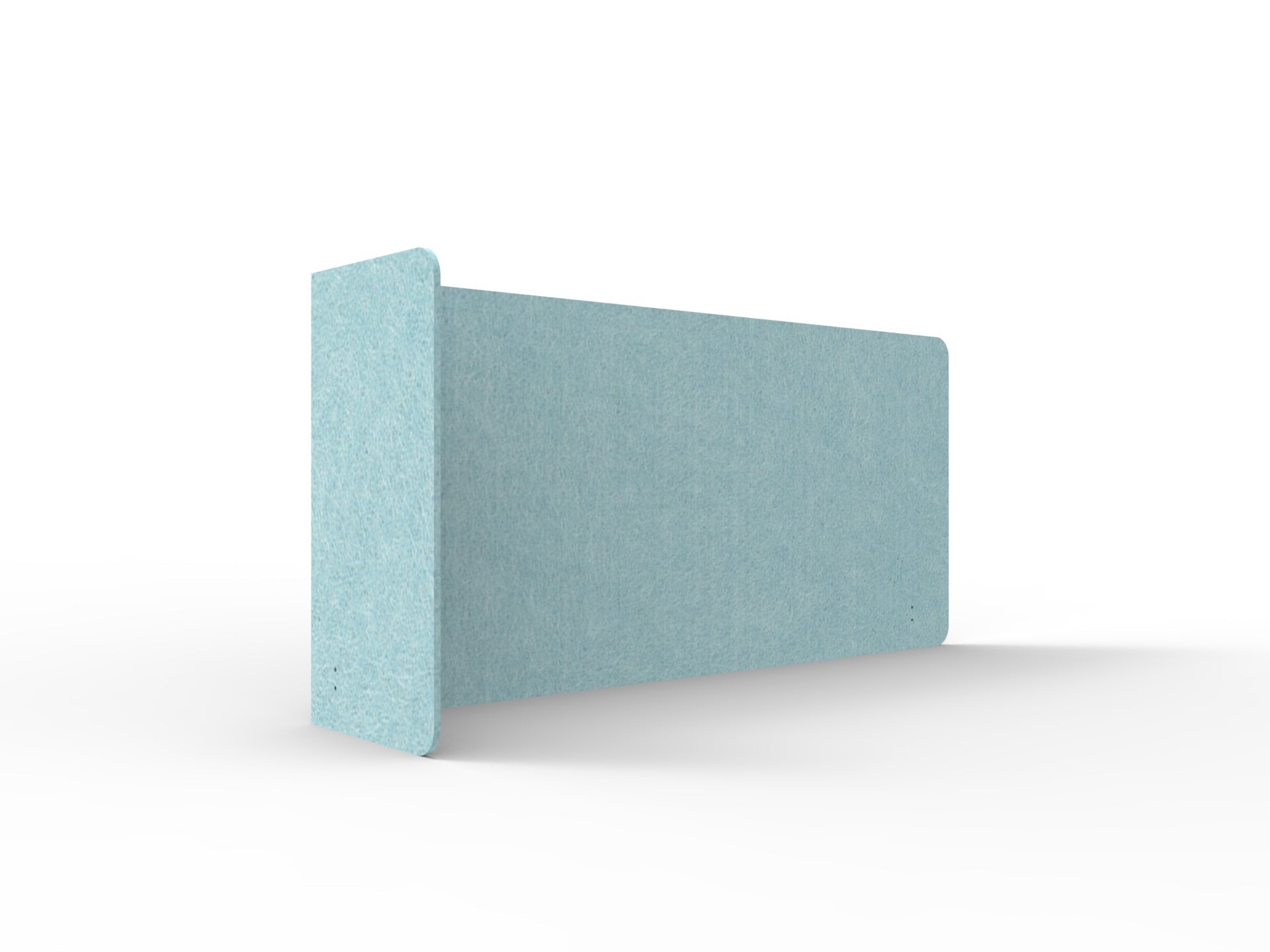 Acouline Single End Wrap Screen - 90 Deg. Cut Left Hand Return 2200mm W x 800mm H x 12mm T Stream | Office Furniture Designs