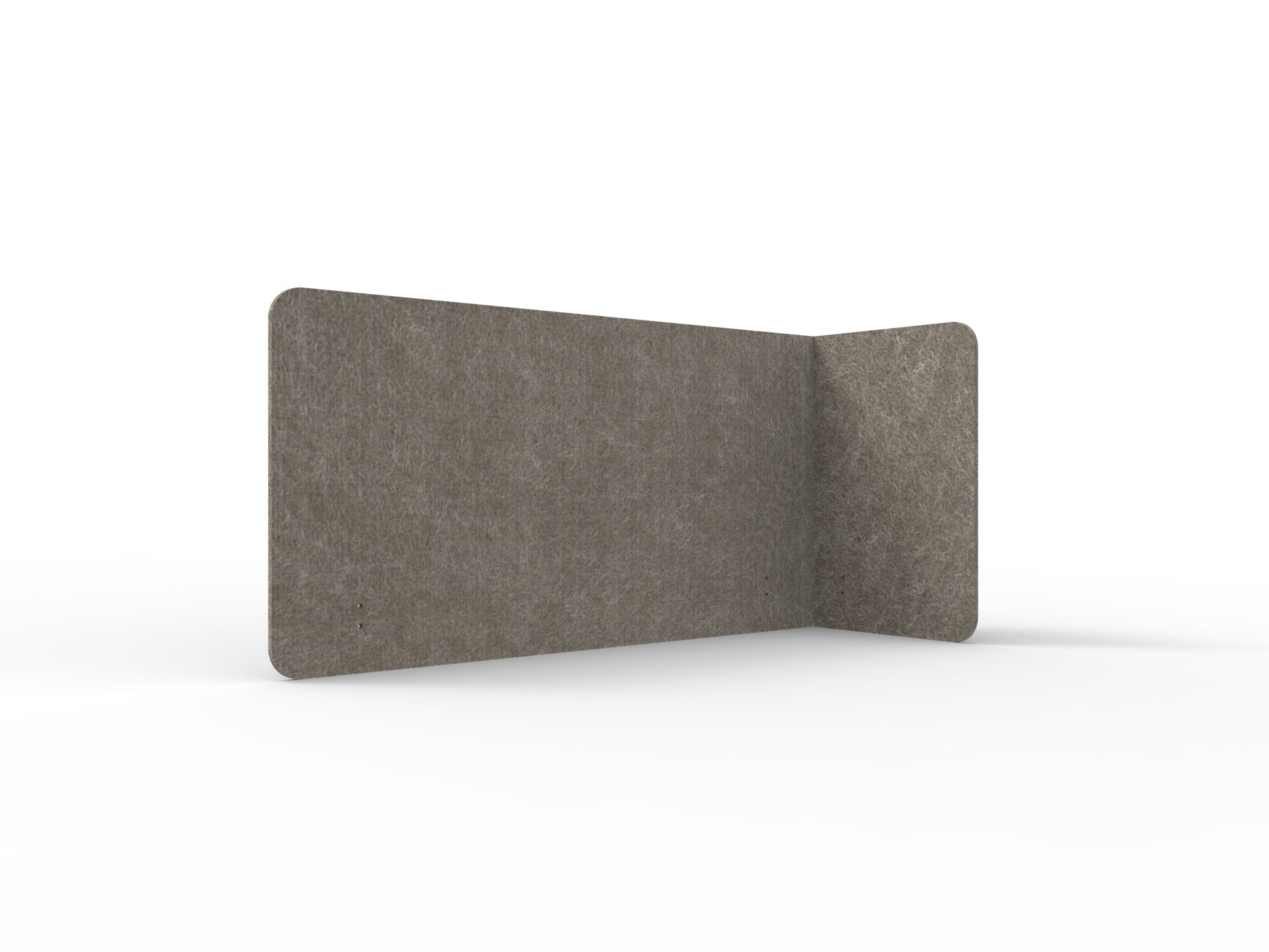 Acouline Single End Wrap Screen - 90 Deg. Cut Right Hand Return 1600mm W x 600mm H x 12mm T Drift | Office Furniture Designs