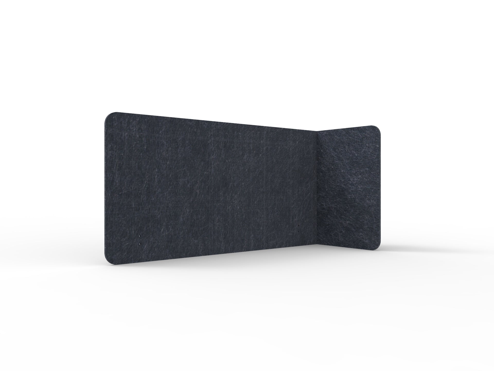 Acouline Single End Wrap Screen - 90 Deg. Cut Right Hand Return 1600mm W x 600mm H x 12mm T Lake | Office Furniture Designs