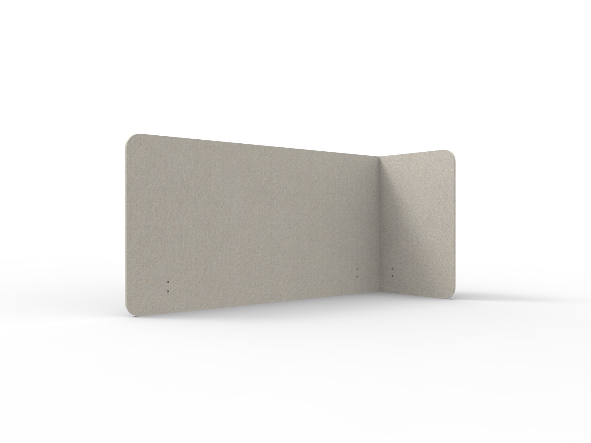 Acouline Single End Wrap Screen - 90 Deg. Cut Right Hand Return 1600mm W x 600mm H x 12mm T Mist | Office Furniture Designs