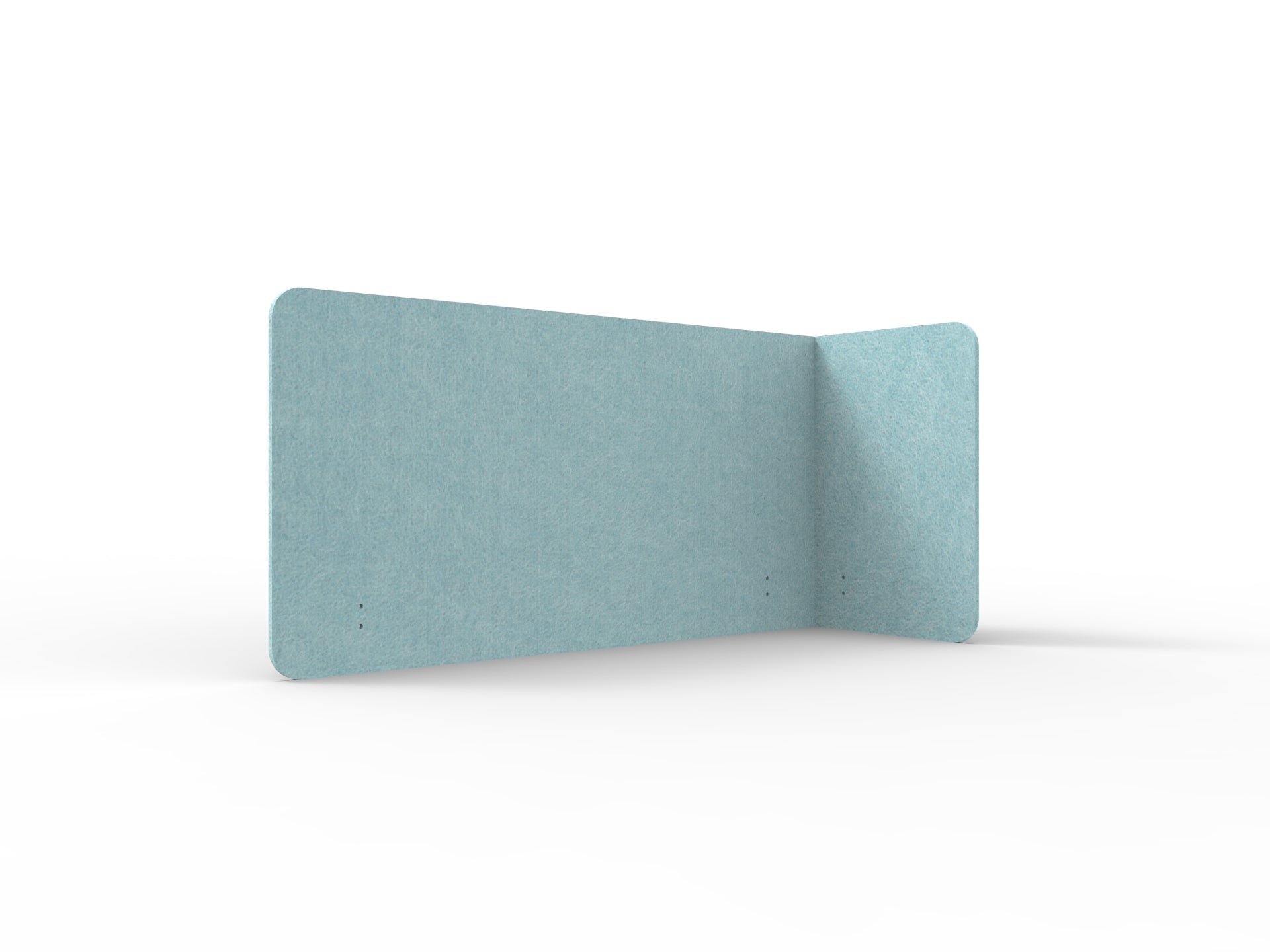 Acouline Single End Wrap Screen - 90 Deg. Cut Right Hand Return 1600mm W x 600mm H x 12mm T Stream | Office Furniture Designs