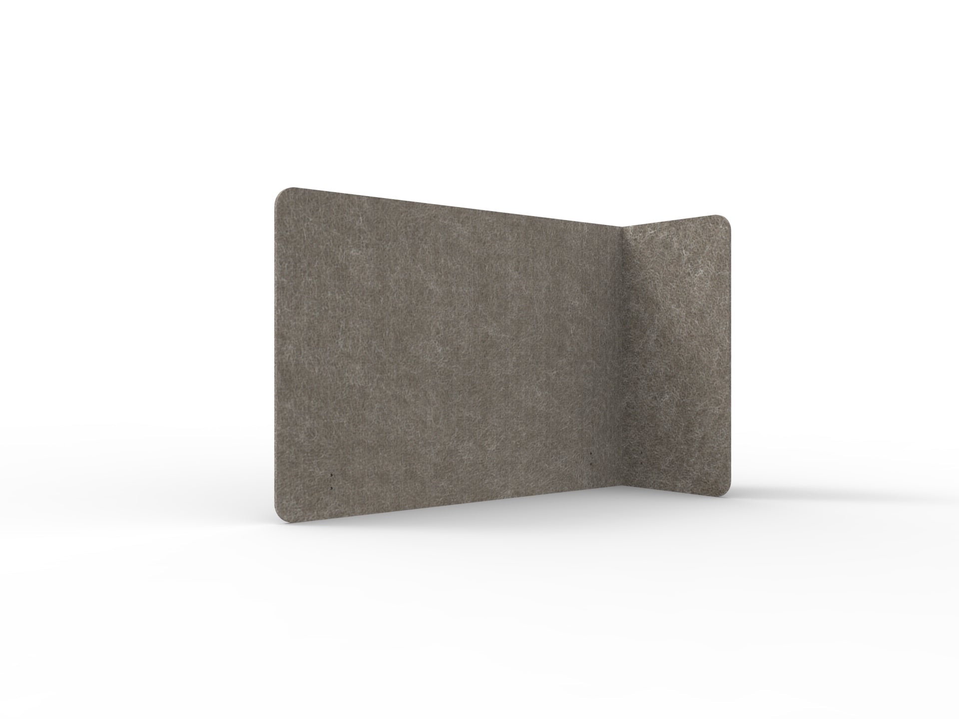 Acouline Single End Wrap Screen - 90 Deg. Cut Right Hand Return 1600mm W x 800mm H x 12mm T Drift | Office Furniture Designs
