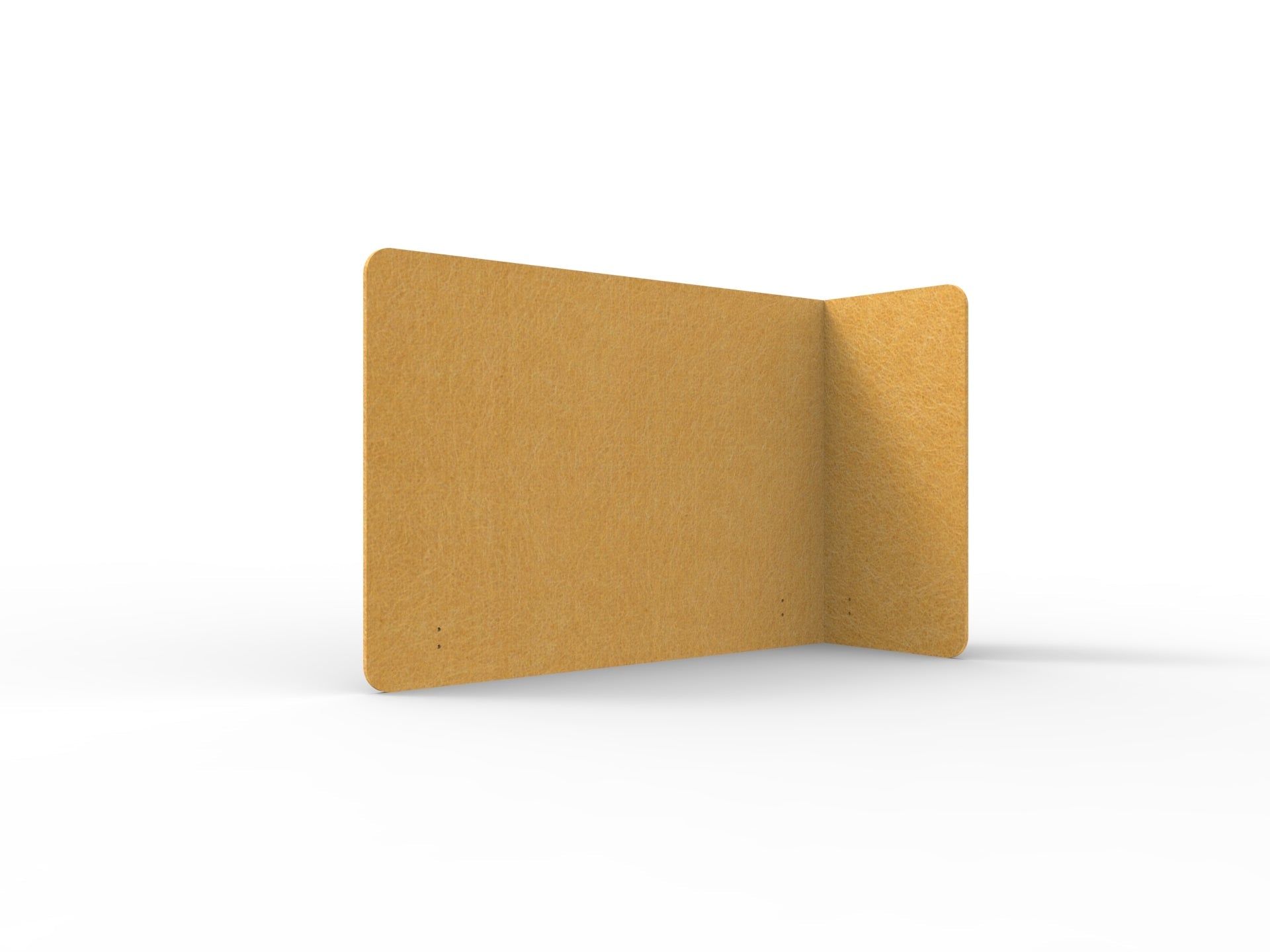 Acouline Single End Wrap Screen - 90 Deg. Cut Right Hand Return 1600mm W x 800mm H x 12mm T Reed | Office Furniture Designs
