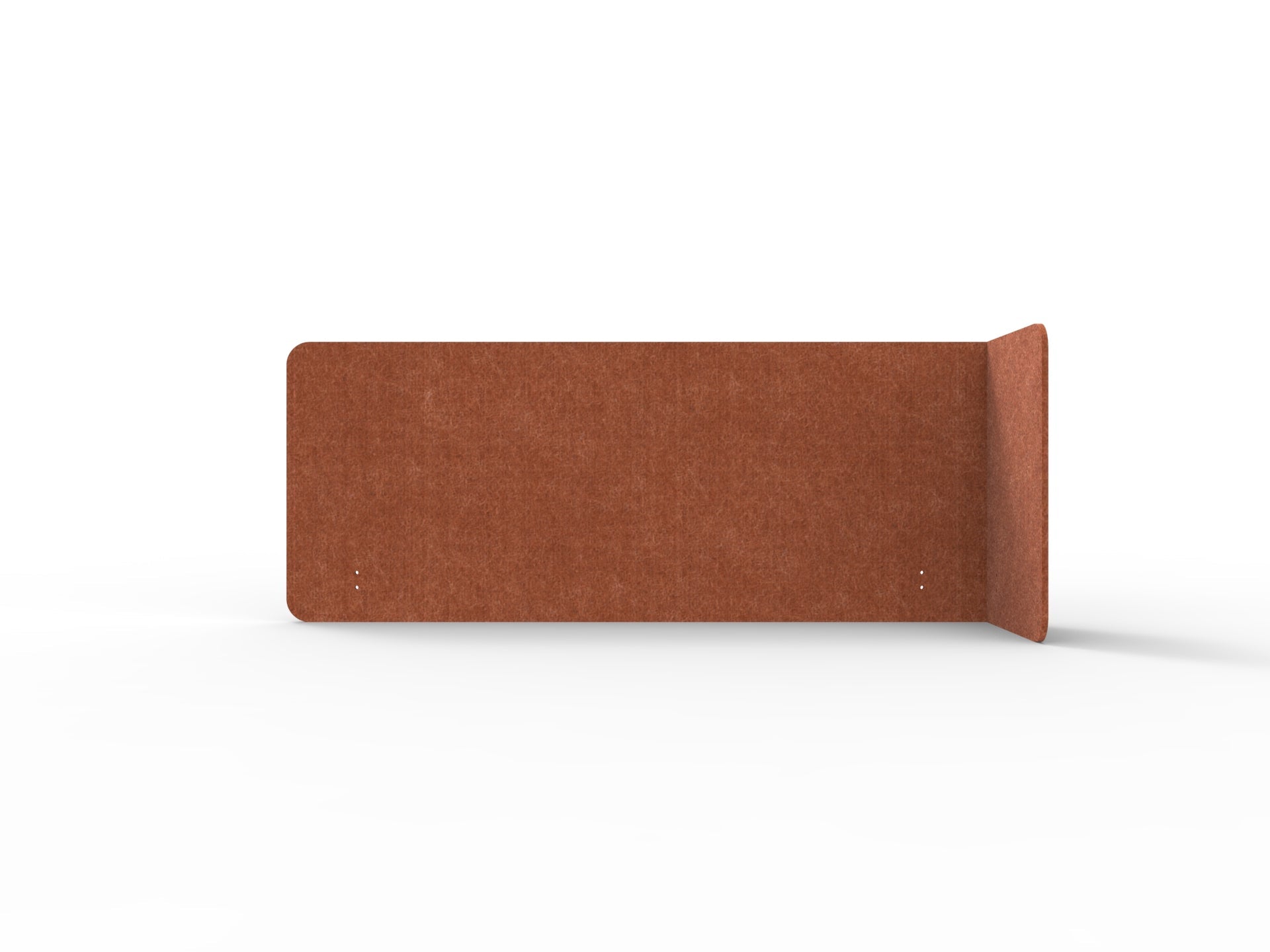Acouline Single End Wrap Screen - 90 Deg. Cut Right Hand Return 1900mm W x 600mm H x 12mm T Ember | Office Furniture Designs