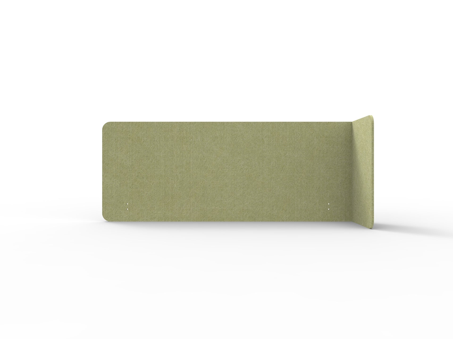 Acouline Single End Wrap Screen - 90 Deg. Cut Right Hand Return 1900mm W x 600mm H x 12mm T Fern | Office Furniture Designs