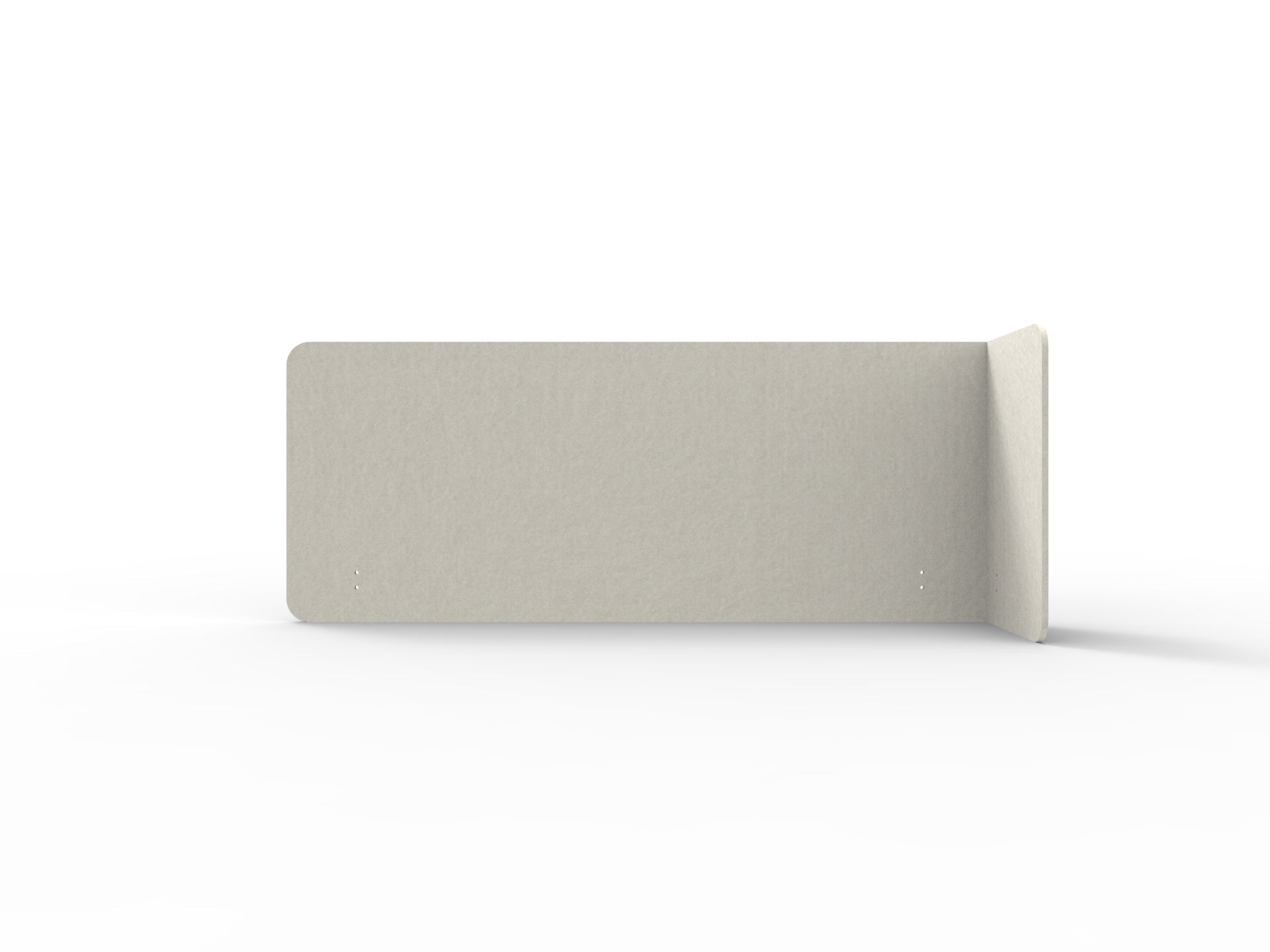 Acouline Single End Wrap Screen - 90 Deg. Cut Right Hand Return 1900mm W x 600mm H x 12mm T Frost | Office Furniture Designs
