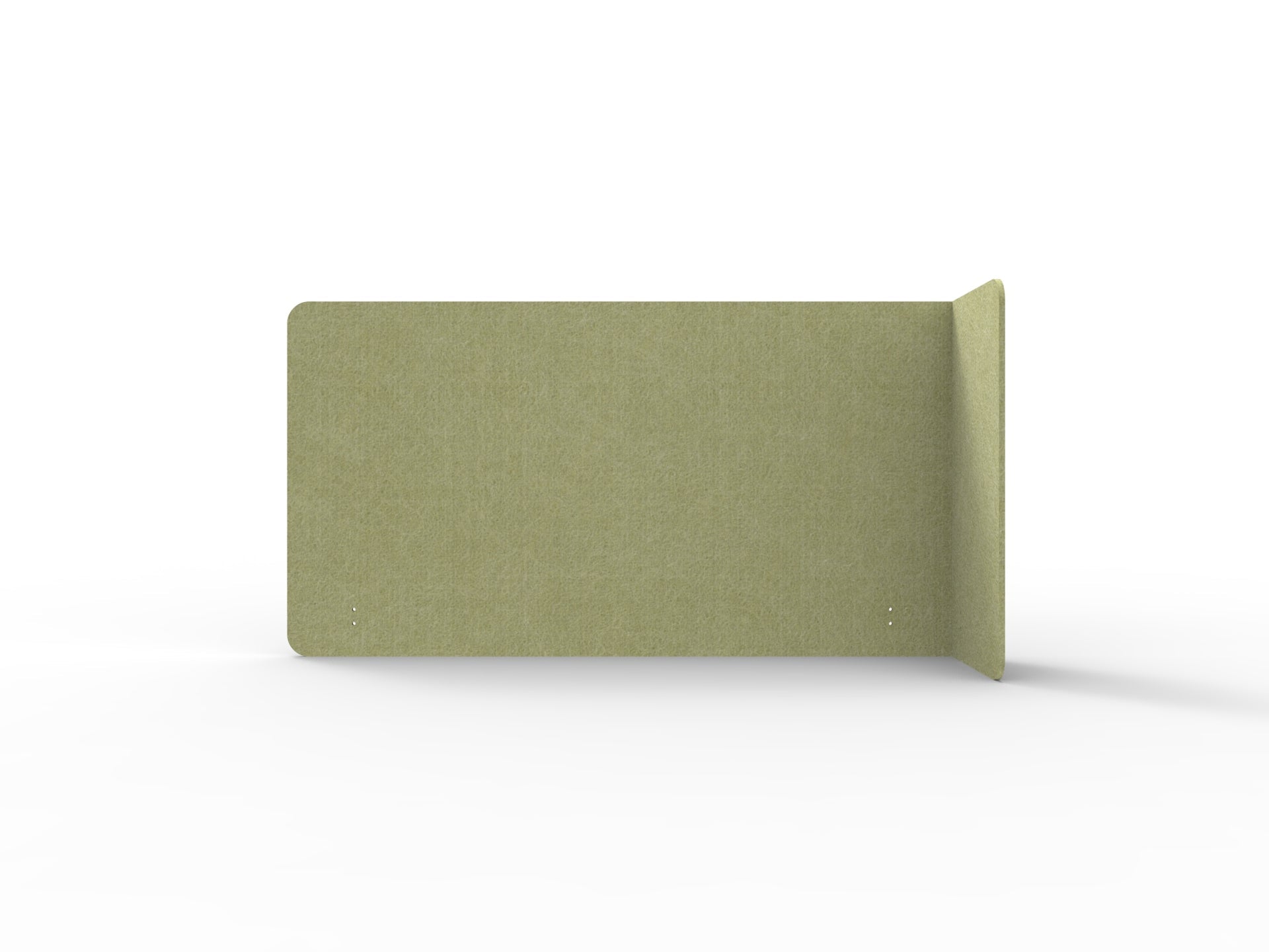 Acouline Single End Wrap Screen - 90 Deg. Cut Right Hand Return 1900mm W x 800mm H x 12mm T Fern | Office Furniture Designs