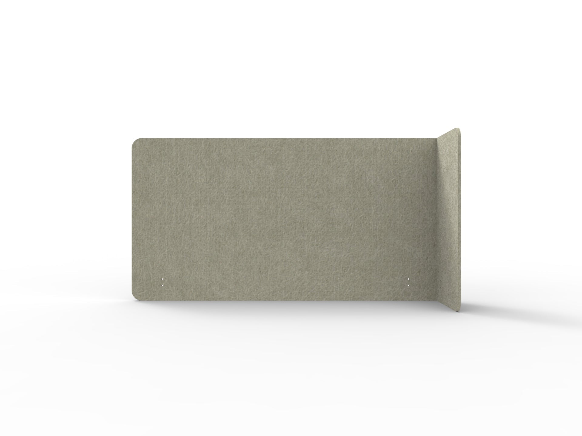 Acouline Single End Wrap Screen - 90 Deg. Cut Right Hand Return 1900mm W x 800mm H x 12mm T Moss | Office Furniture Designs