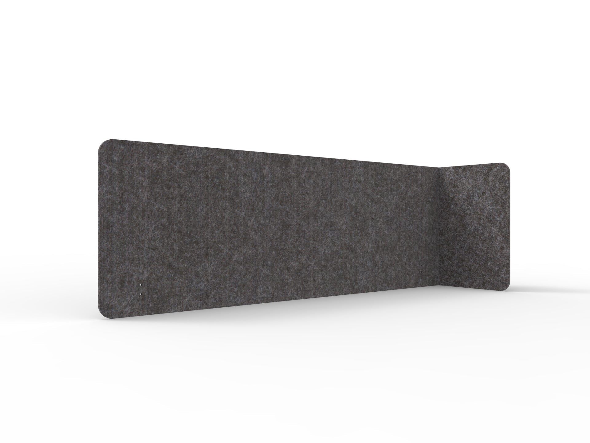 Acouline Single End Wrap Screen - 90 Deg. Cut Right Hand Return 2200mm W x 600mm H x 12mm T Char | Office Furniture Designs