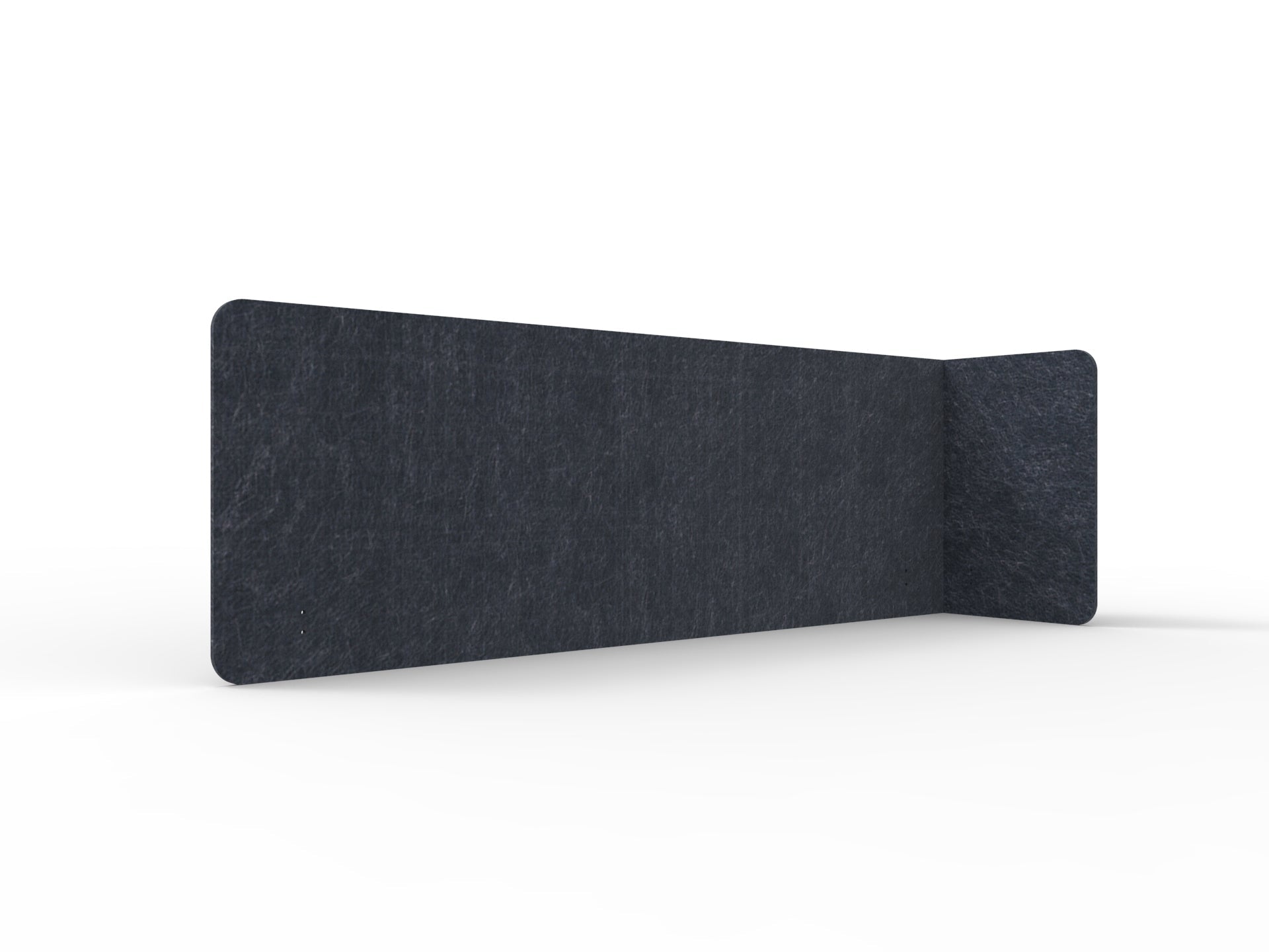 Acouline Single End Wrap Screen - 90 Deg. Cut Right Hand Return 2200mm W x 600mm H x 12mm T Lake | Office Furniture Designs