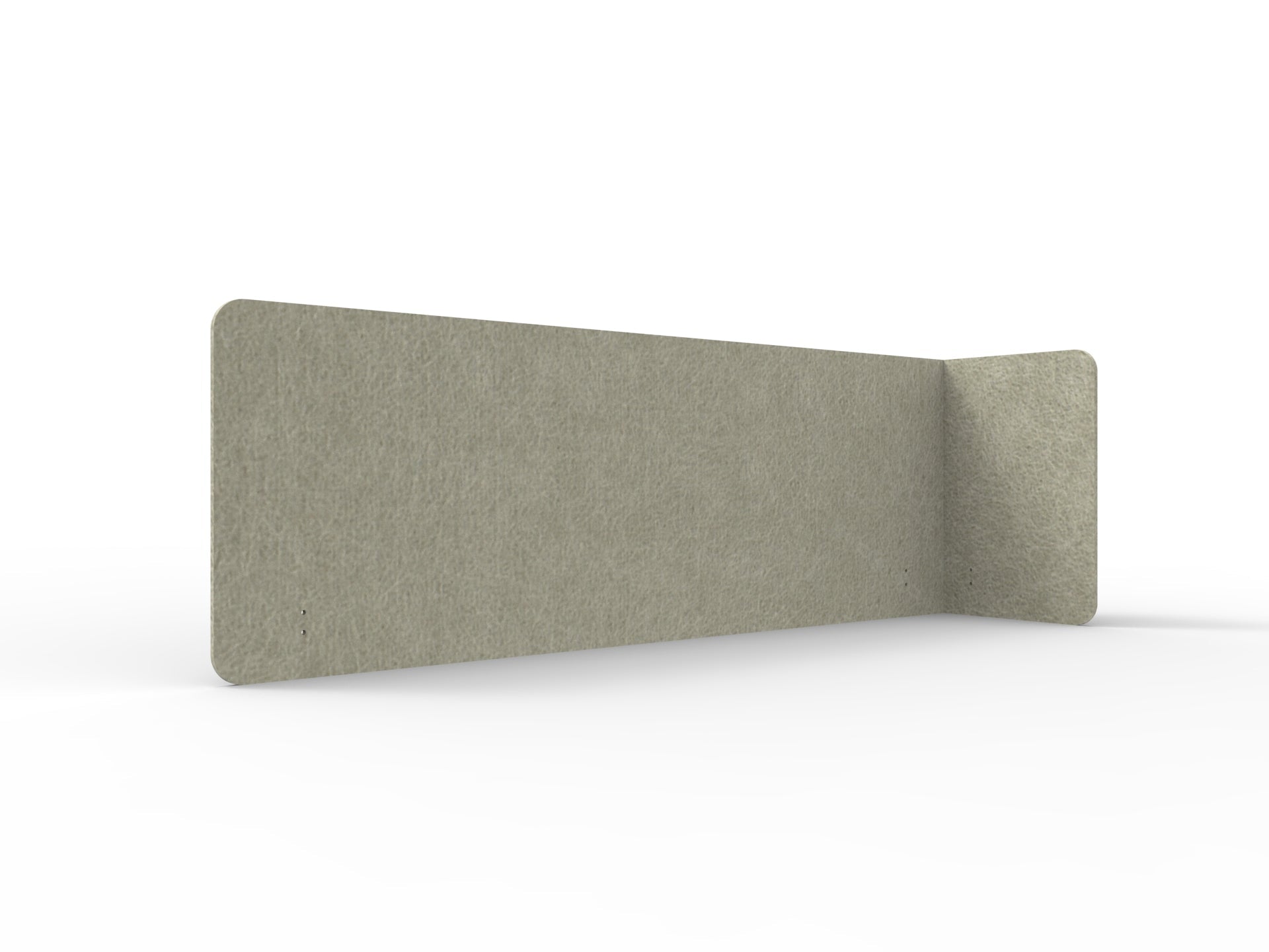 Acouline Single End Wrap Screen - 90 Deg. Cut Right Hand Return 2200mm W x 600mm H x 12mm T Moss | Office Furniture Designs