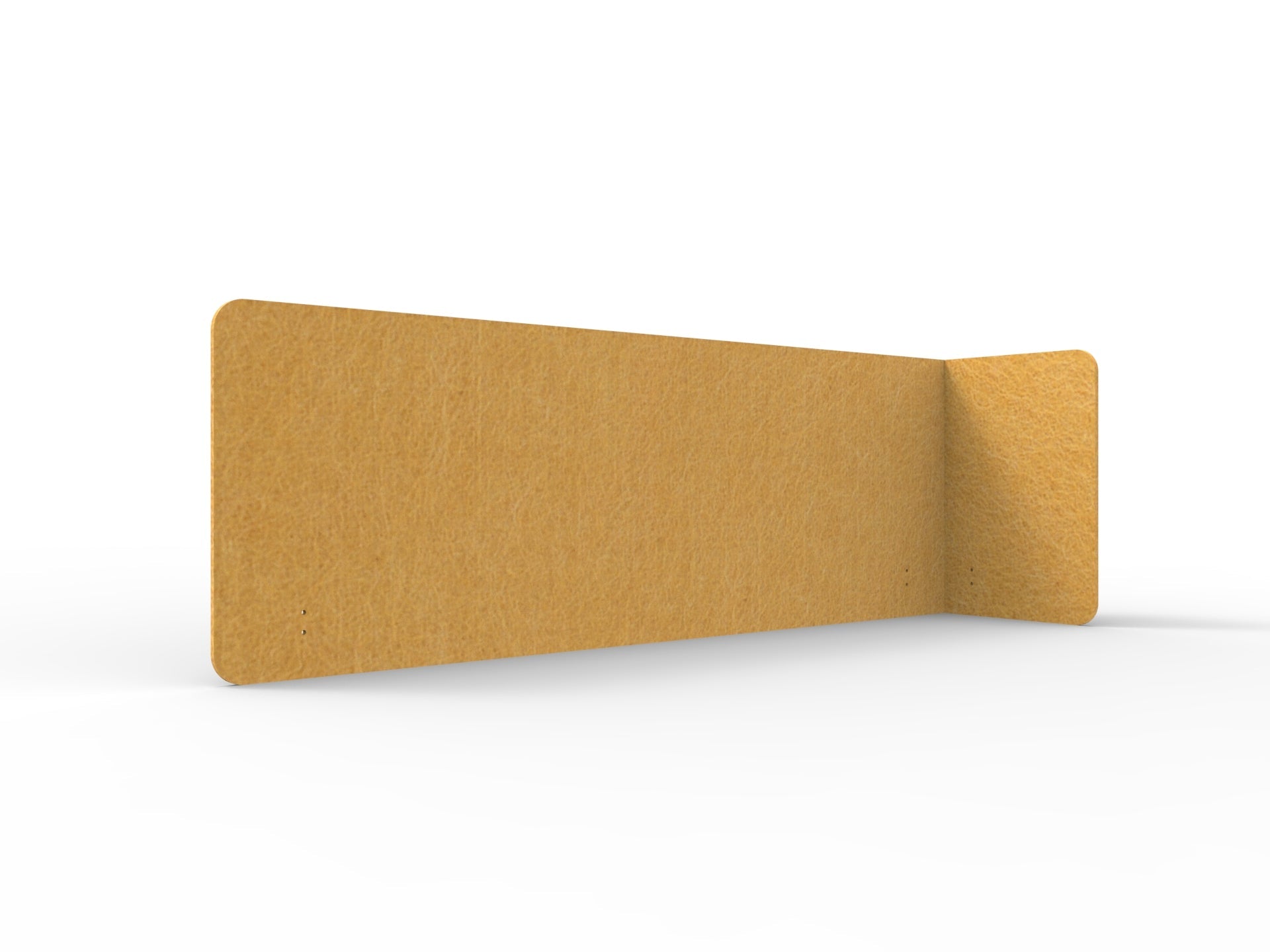 Acouline Single End Wrap Screen - 90 Deg. Cut Right Hand Return 2200mm W x 600mm H x 12mm T Reed | Office Furniture Designs
