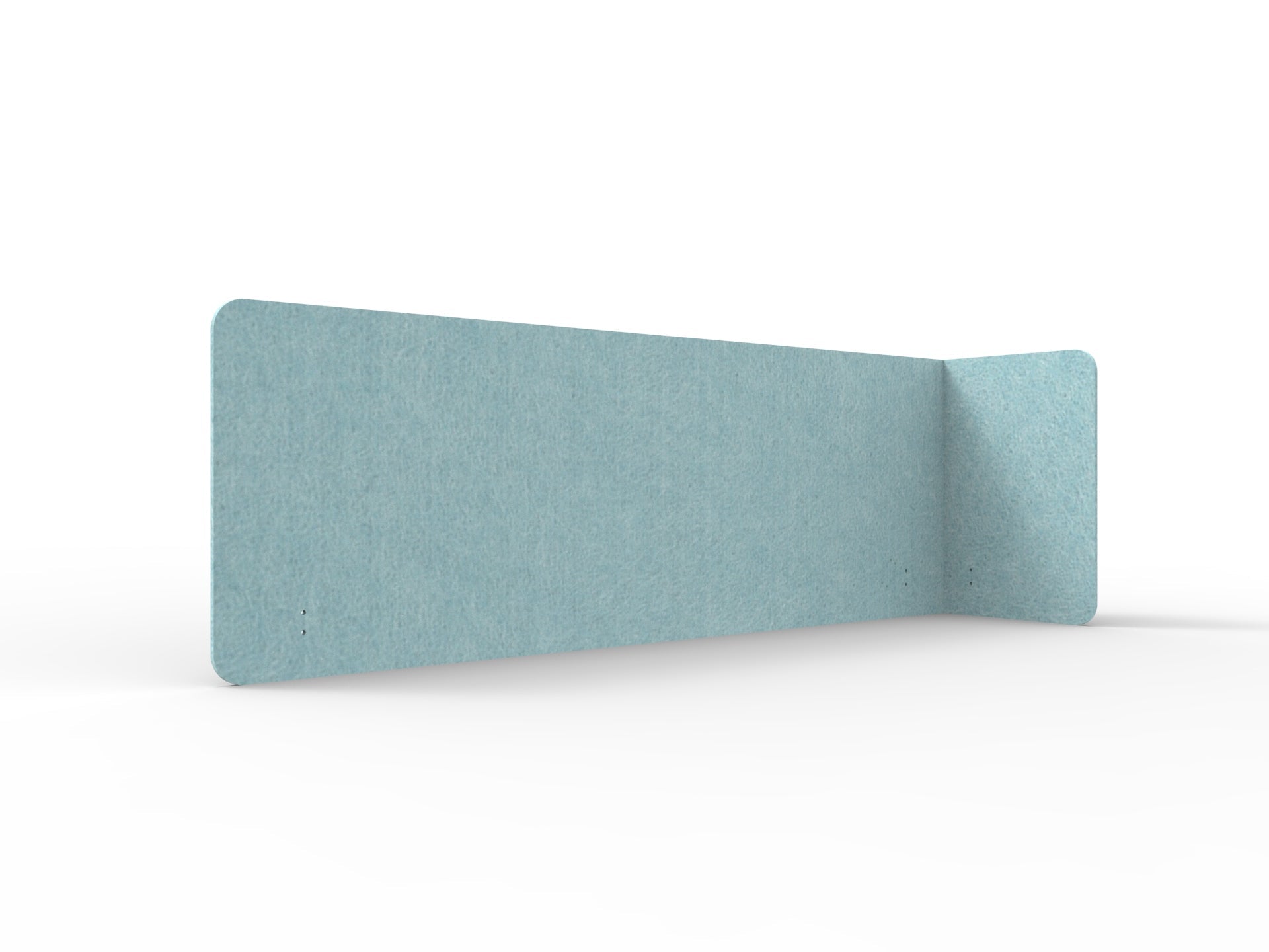 Acouline Single End Wrap Screen - 90 Deg. Cut Right Hand Return 2200mm W x 600mm H x 12mm T Stream | Office Furniture Designs