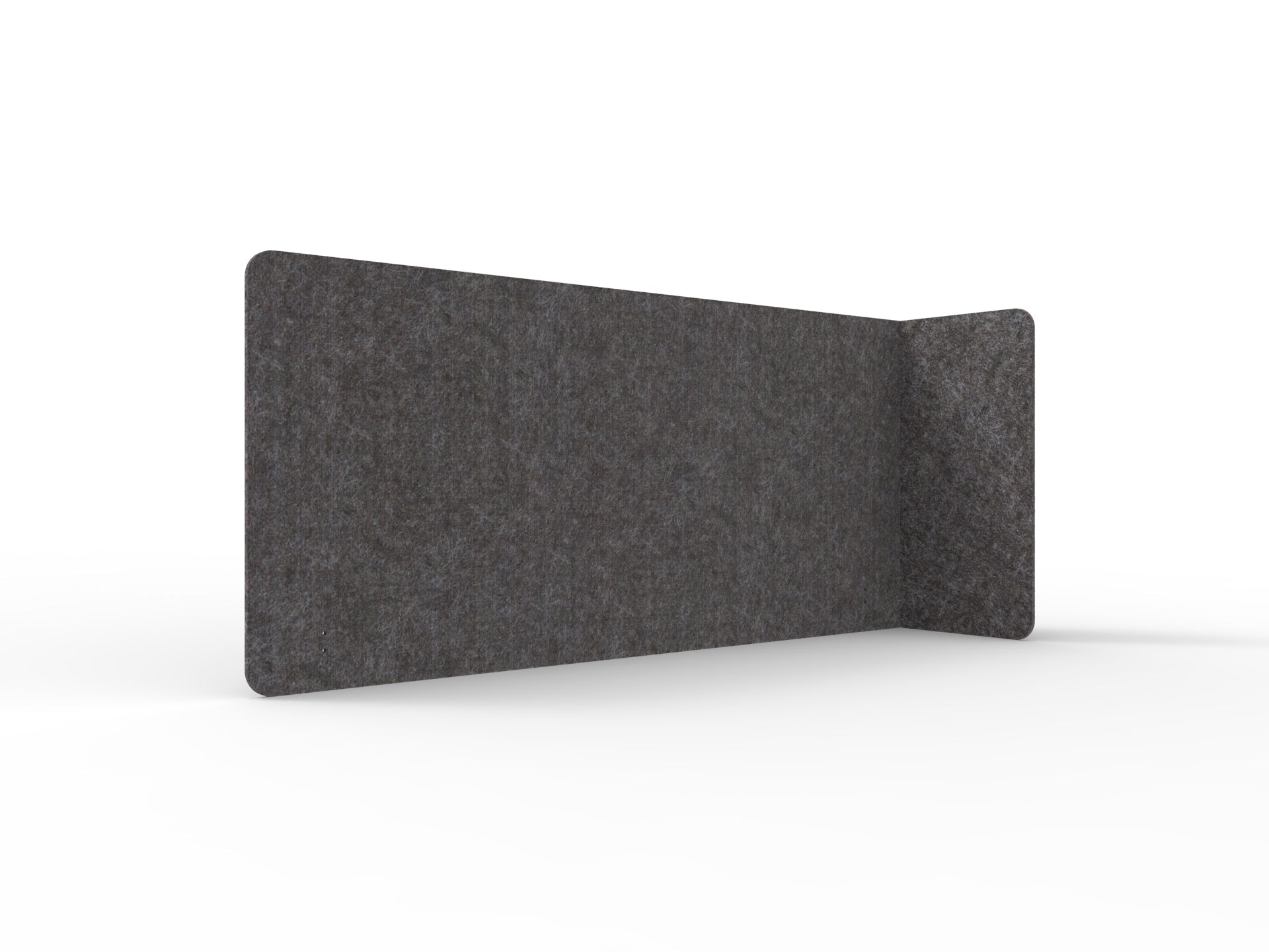 Acouline Single End Wrap Screen - 90 Deg. Cut Right Hand Return 2200mm W x 800mm H x 12mm T Char | Office Furniture Designs