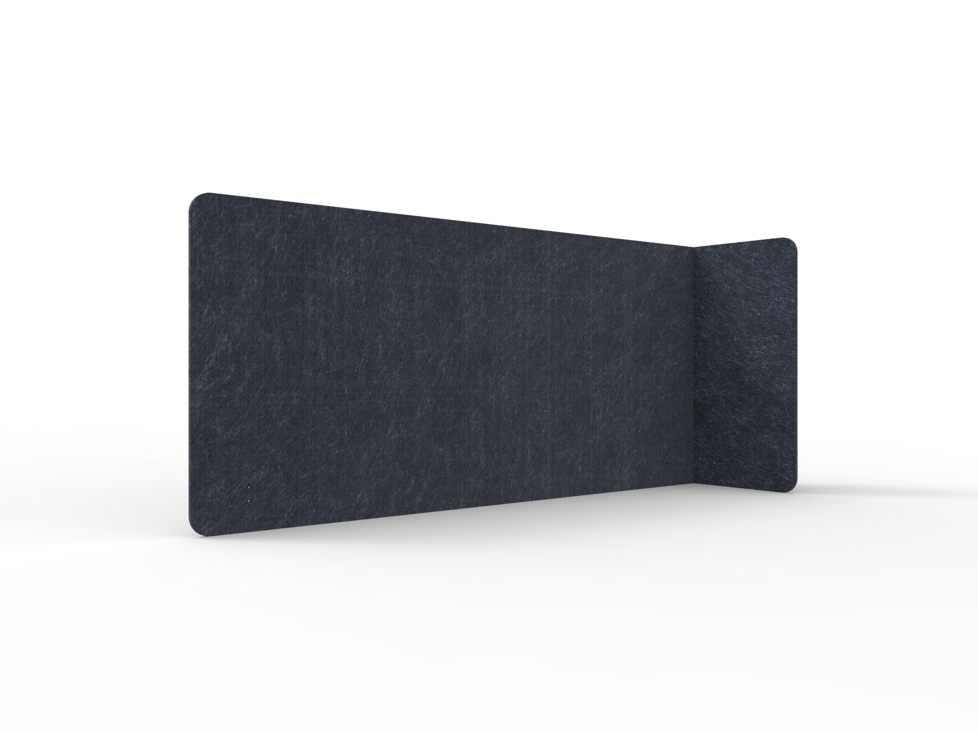 Acouline Single End Wrap Screen - 90 Deg. Cut Right Hand Return 2200mm W x 800mm H x 12mm T Lake | Office Furniture Designs