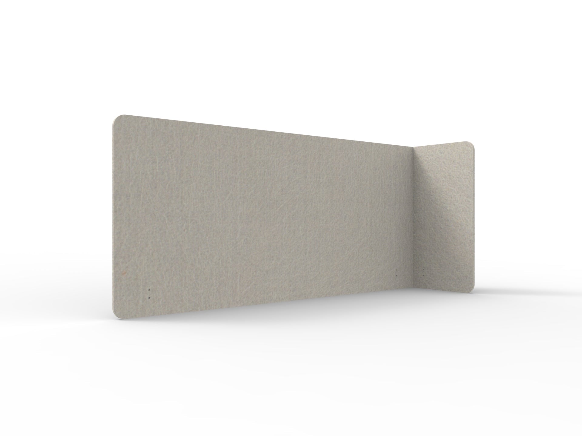 Acouline Single End Wrap Screen - 90 Deg. Cut Right Hand Return 2200mm W x 800mm H x 12mm T Mist | Office Furniture Designs