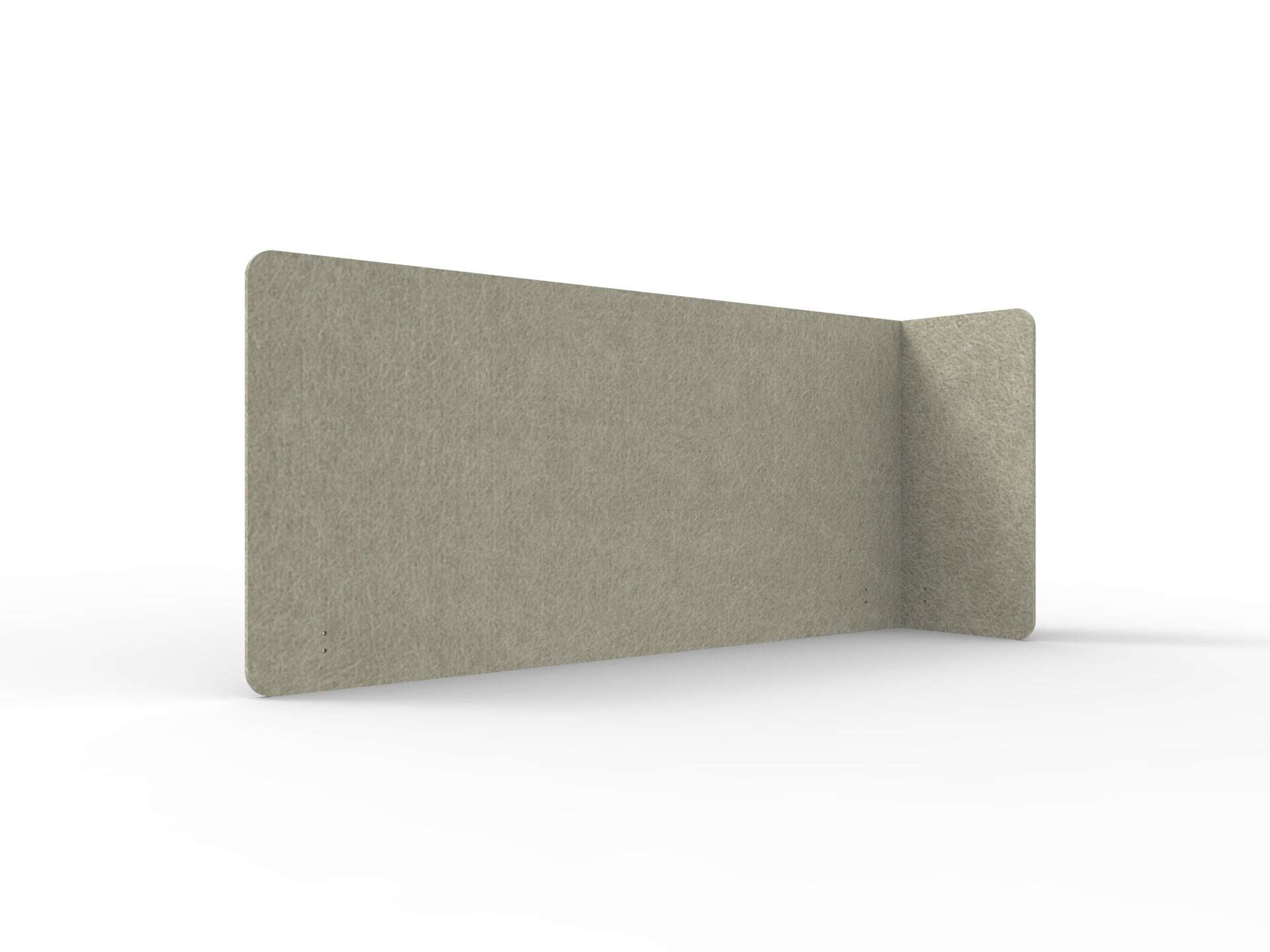 Acouline Single End Wrap Screen - 90 Deg. Cut Right Hand Return 2200mm W x 800mm H x 12mm T Moss | Office Furniture Designs