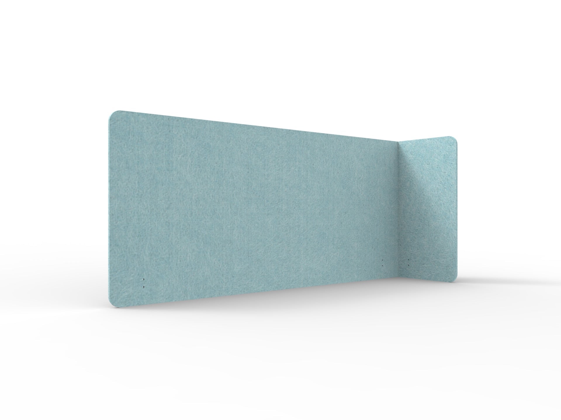 Acouline Single End Wrap Screen - 90 Deg. Cut Right Hand Return 2200mm W x 800mm H x 12mm T Stream | Office Furniture Designs