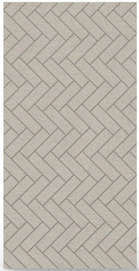 Acouline Wall Panel - Herringbone 12mm Flint | Office Furniture Designs