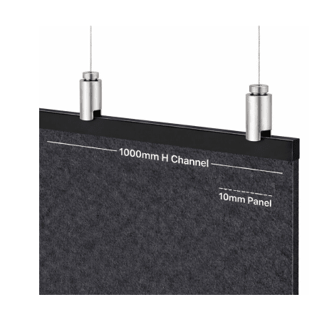 Acoustic Board Ceiling Mount Hanging Kit | Office Furniture Designs