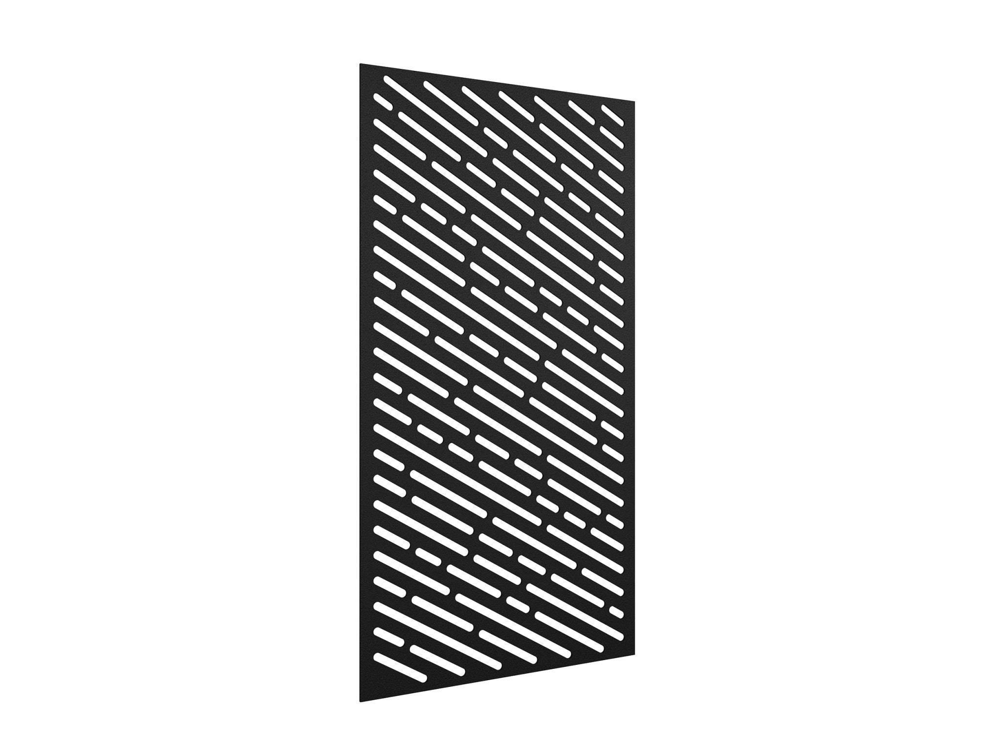 AcoustiQ Hanging Panels - Angle Slots Black | Office Furniture Designs