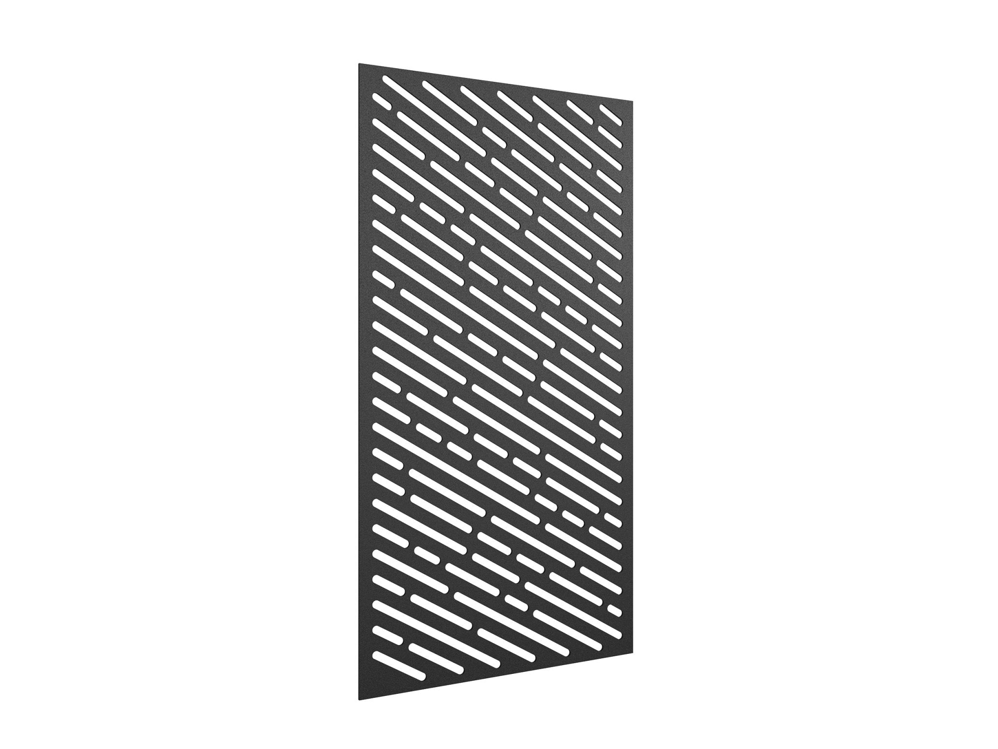 AcoustiQ Hanging Panels - Angle Slots Charcoal Grey | Office Furniture Designs