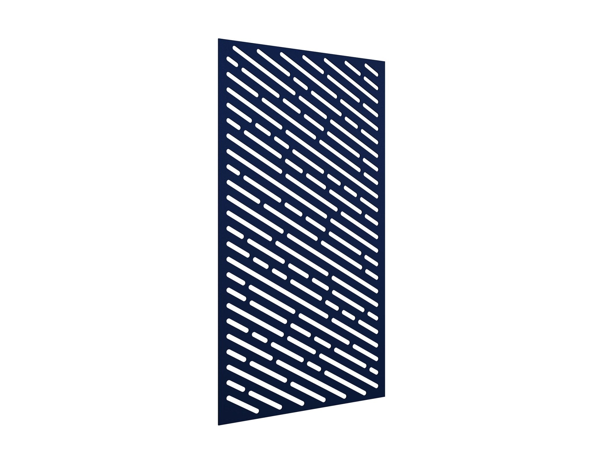AcoustiQ Hanging Panels - Angle Slots Dark Blue | Office Furniture Designs