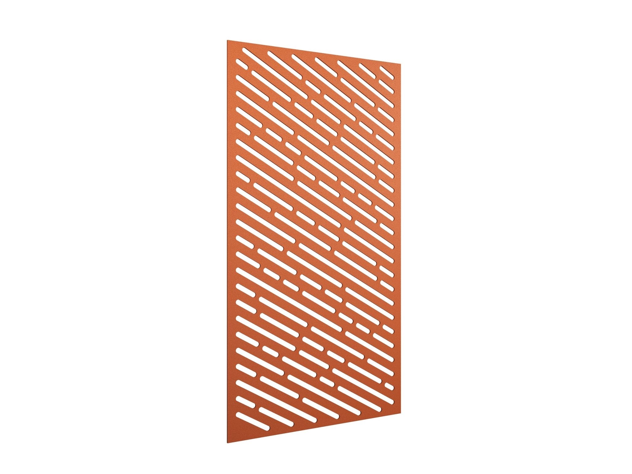AcoustiQ Hanging Panels - Angle Slots Orange | Office Furniture Designs