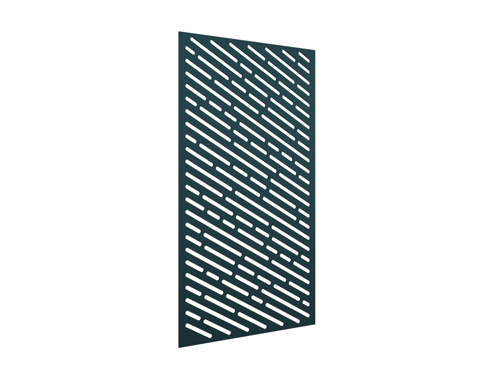 AcoustiQ Hanging Panels - Angle Slots Peacock Green | Office Furniture Designs