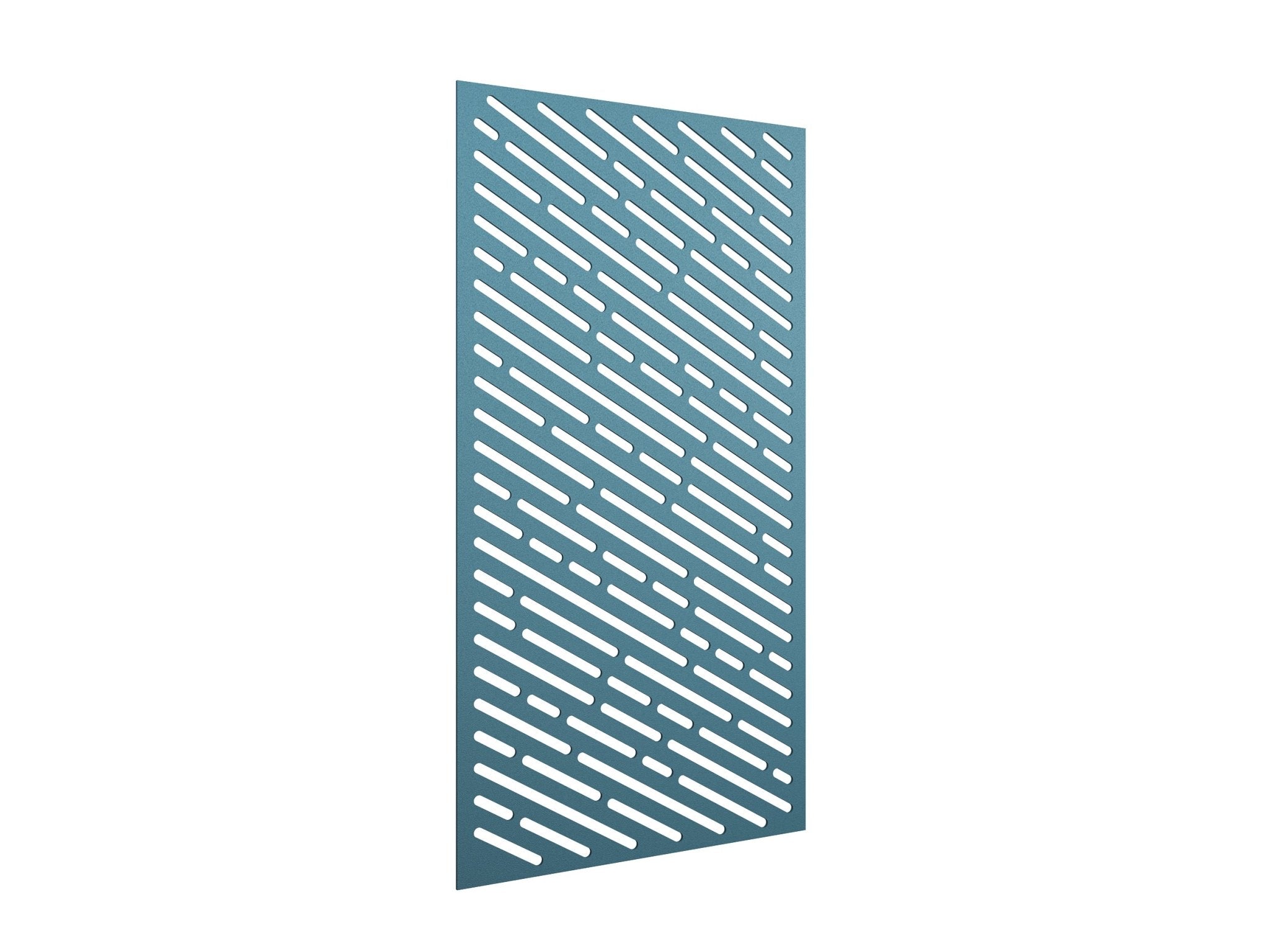 AcoustiQ Hanging Panels - Angle Slots Sky Blue | Office Furniture Designs