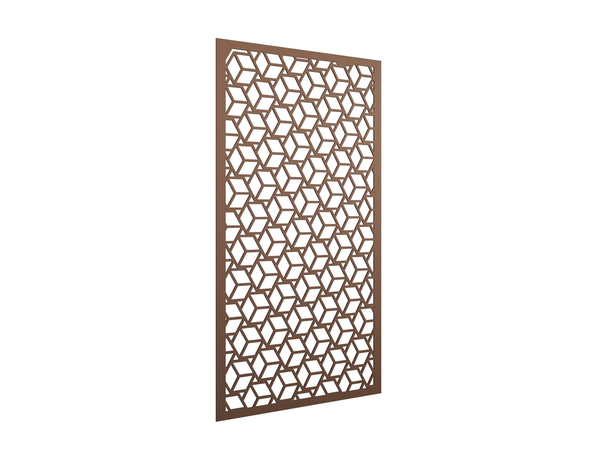 AcoustiQ Hanging Panels - Hexagons Brown | Office Furniture Designs