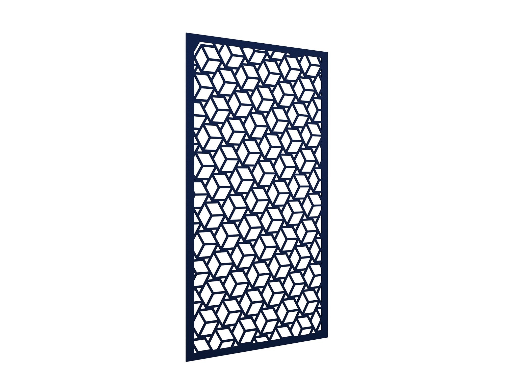 AcoustiQ Hanging Panels - Hexagons Dark Blue | Office Furniture Designs