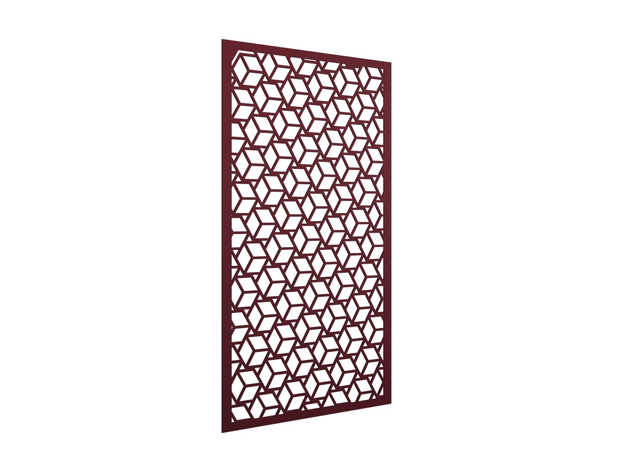 AcoustiQ Hanging Panels - Hexagons Maroon | Office Furniture Designs