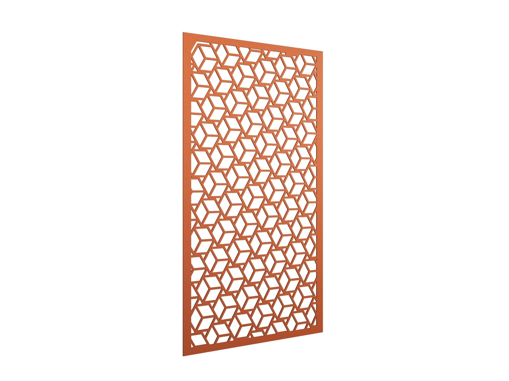 AcoustiQ Hanging Panels - Hexagons Orange | Office Furniture Designs