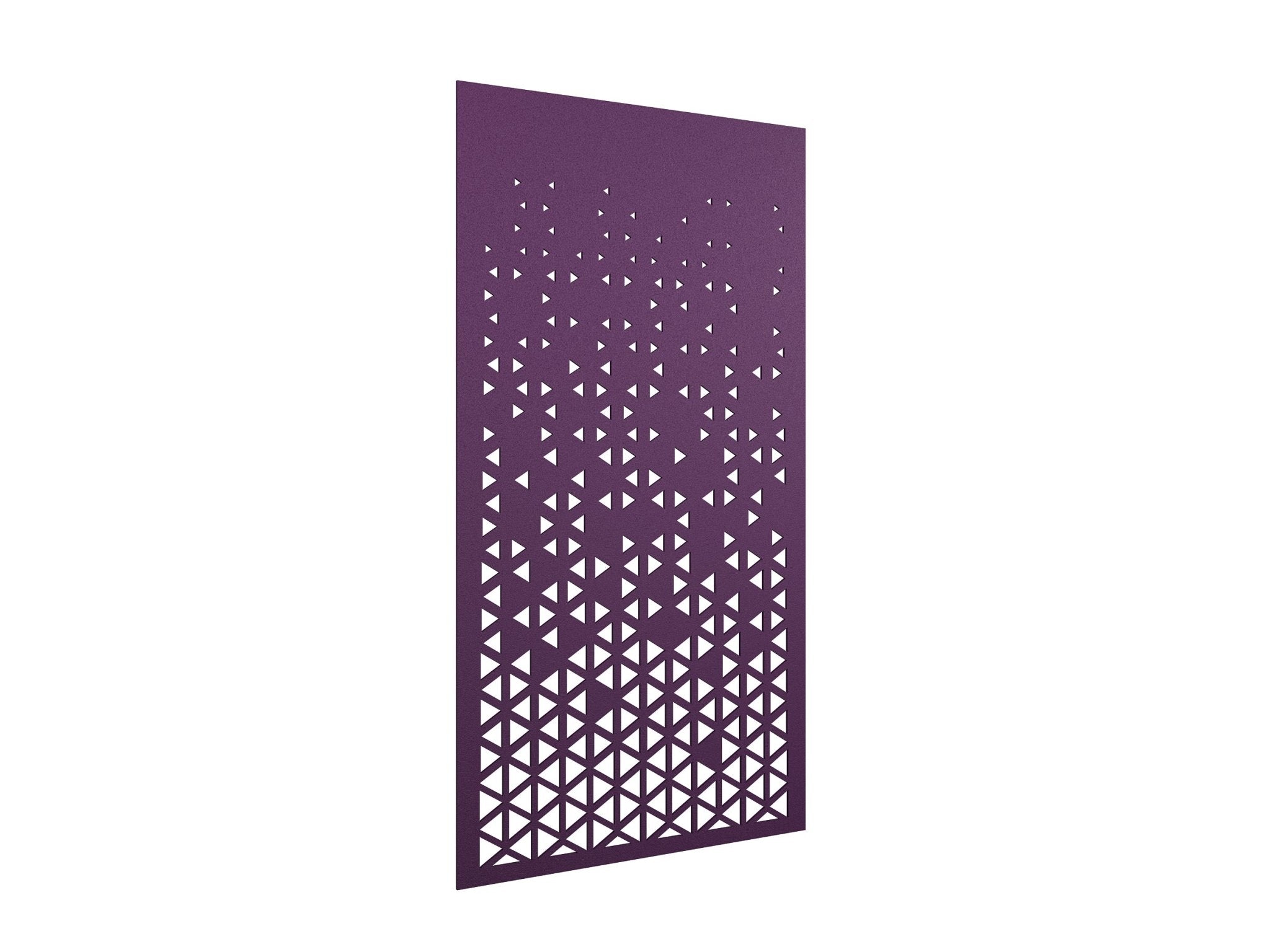 AcoustiQ Hanging Panels - Triangles Purple | Office Furniture Designs