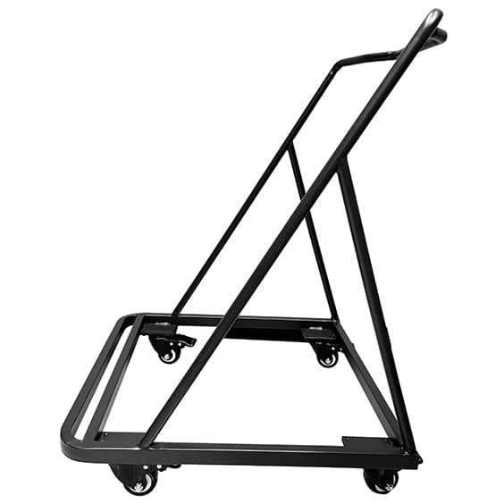 Aria Metal Chair Trolley Black | Office Furniture Designs