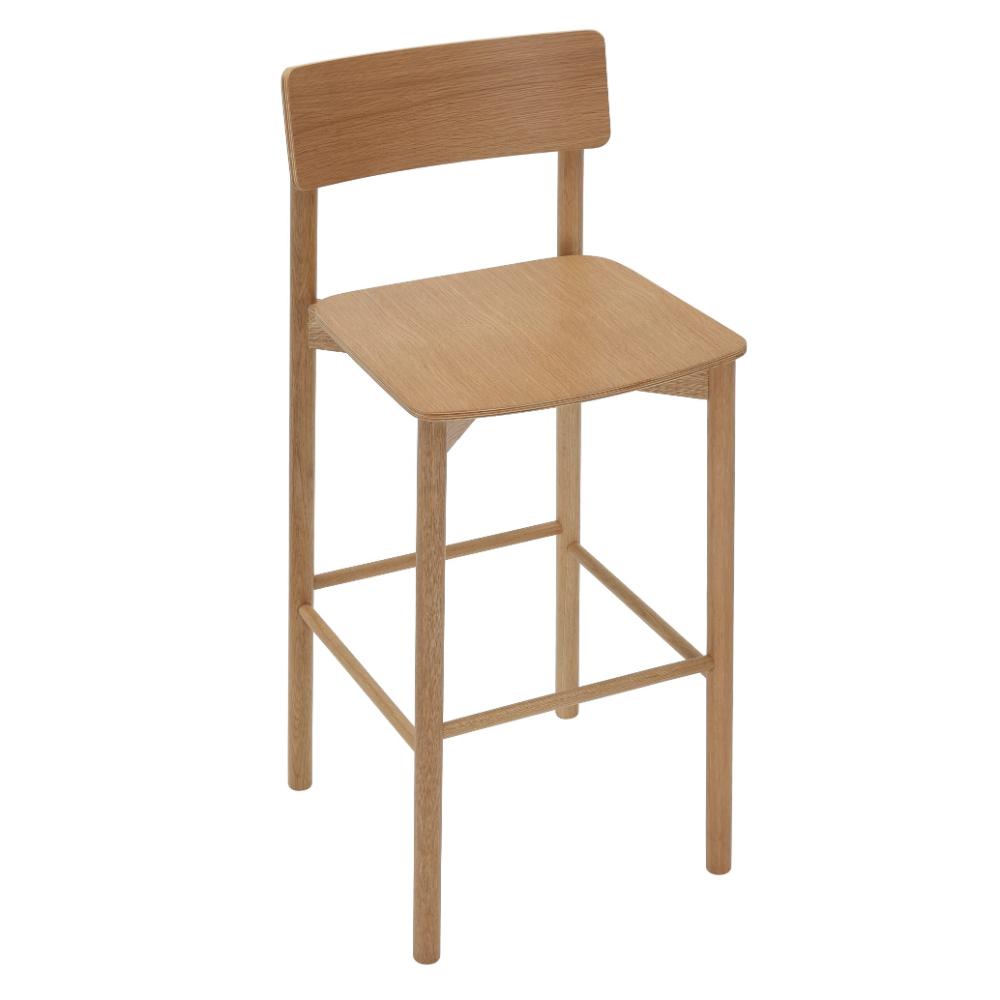 Arlo High Stool - American Oak | Office Furniture Designs