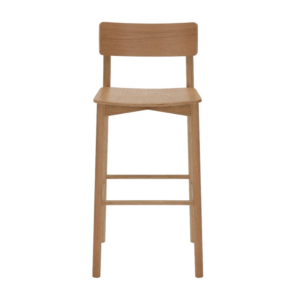 Arlo High Stool - American Oak | Office Furniture Designs
