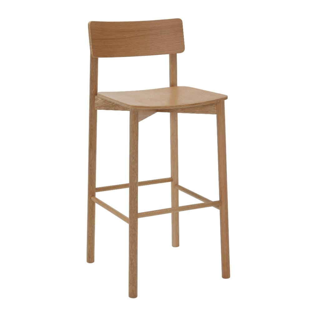 Arlo High Stool - American Oak | Office Furniture Designs