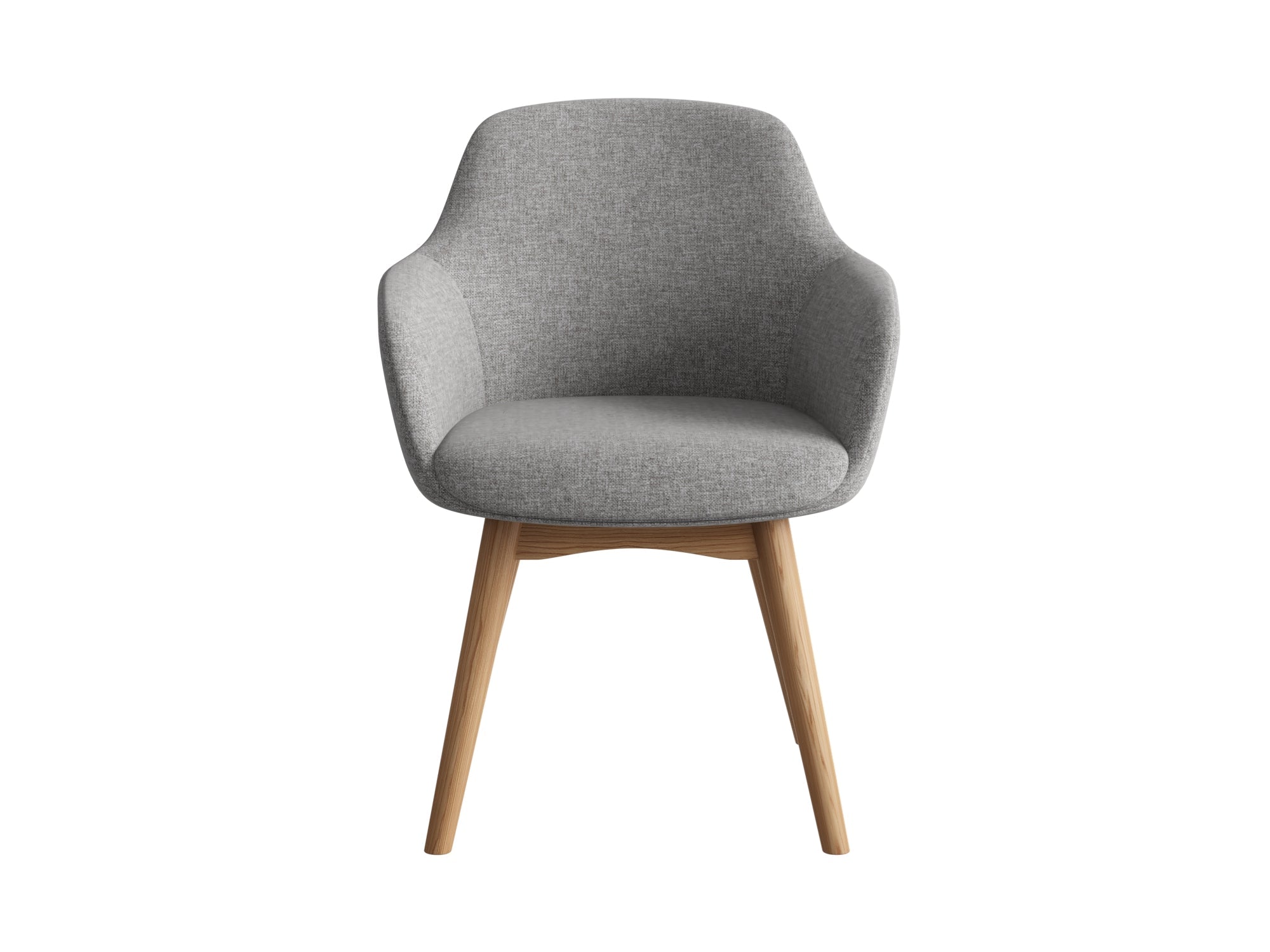 Aspen Chair 4-Leg Light Grey Timber | Office Furniture Designs