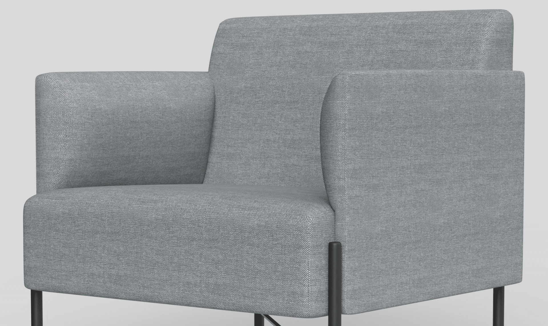 Avalon Sofa Series Armchair Dusty Grey | Office Furniture Designs