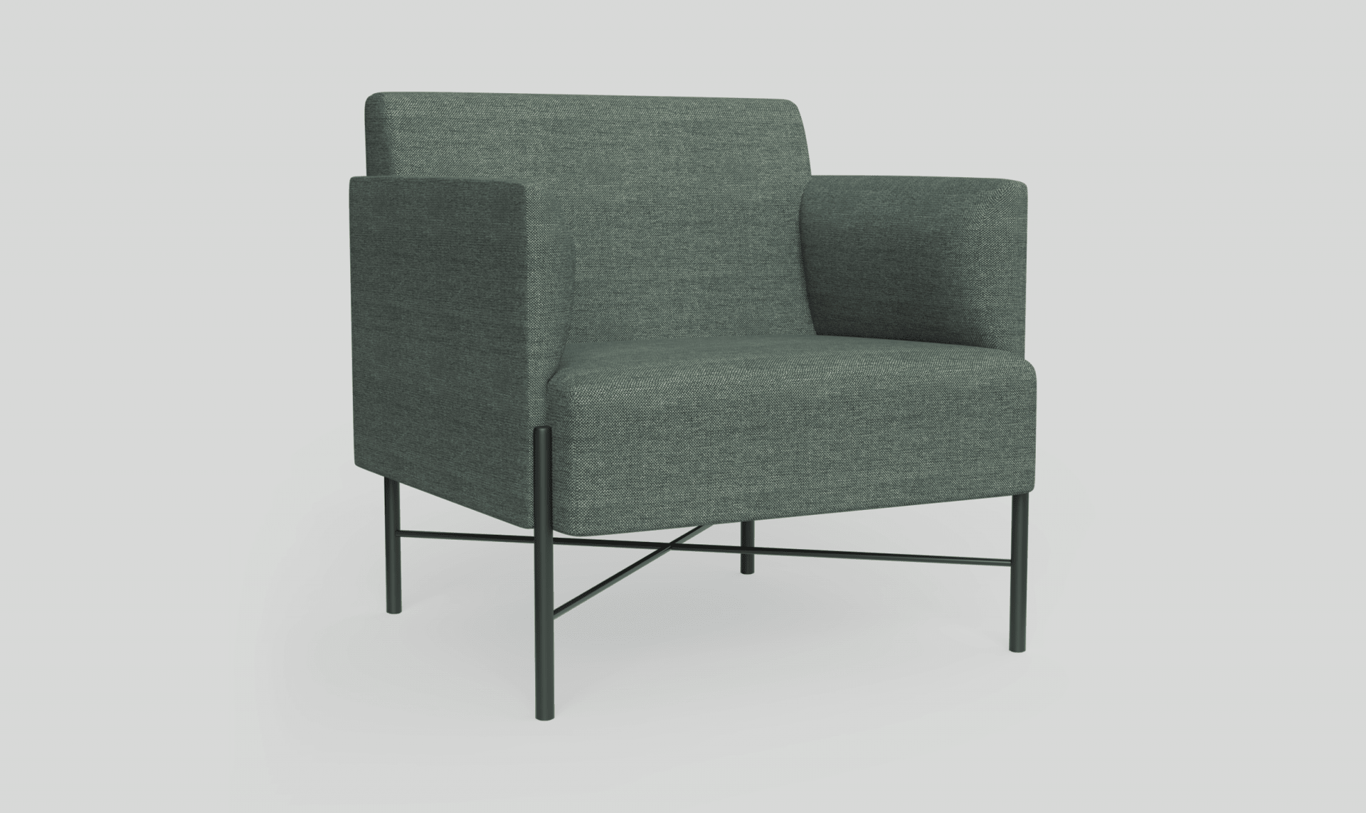 Avalon Sofa Series Armchair Dusty Grey | Office Furniture Designs